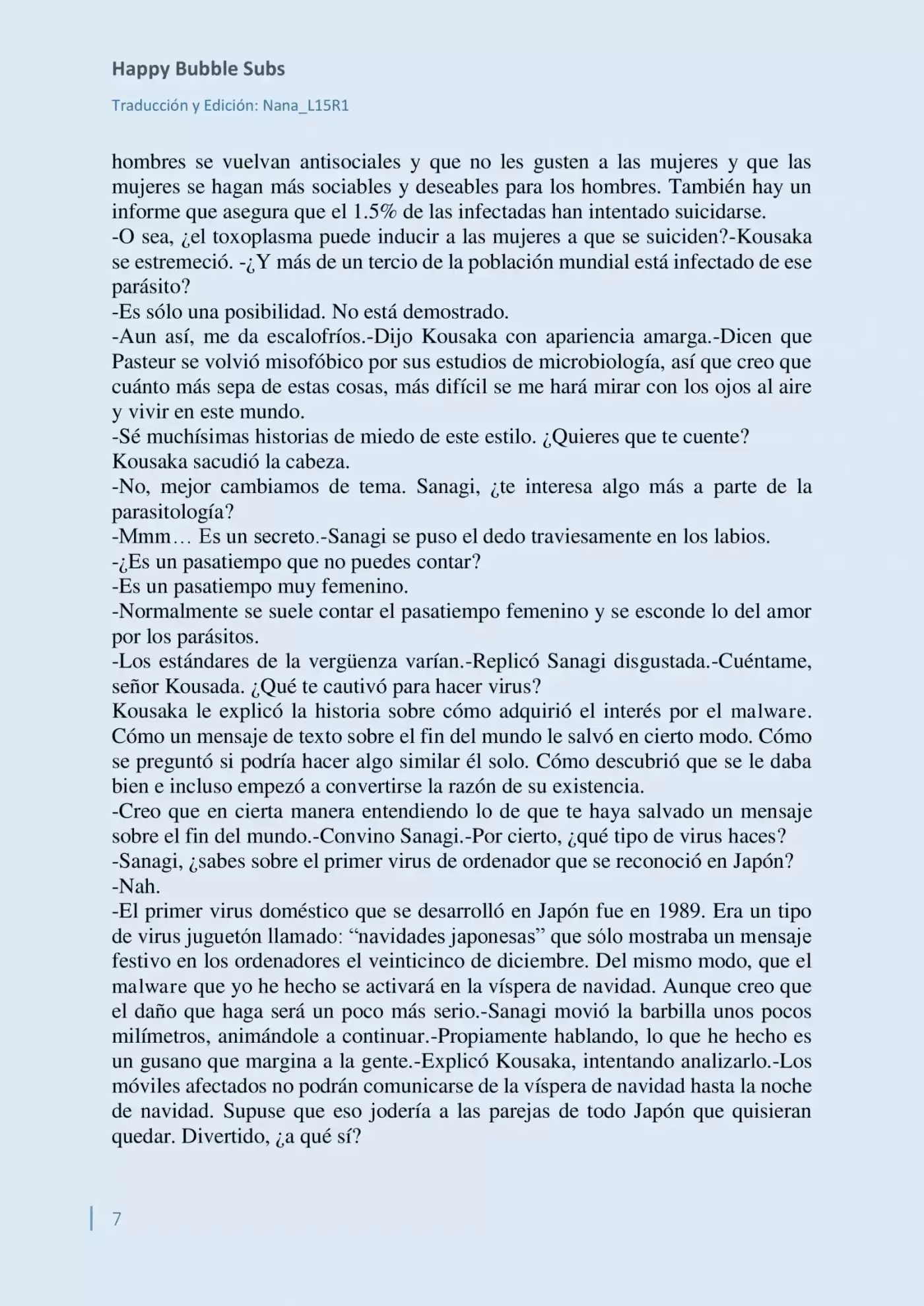 Parasite in Love (Novela) (2013) - Capítulo 4 - Página 7 - LectorTMOo