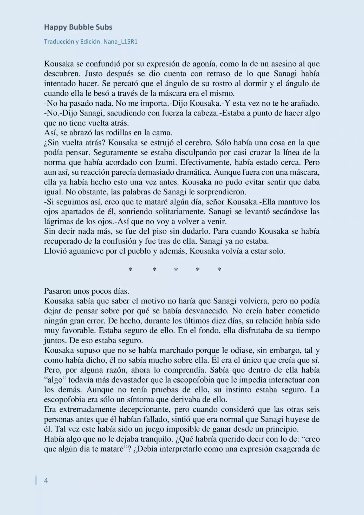 Parasite in Love (Novela) (2013) - Capítulo 5 - Página 4 - LectorTMOo