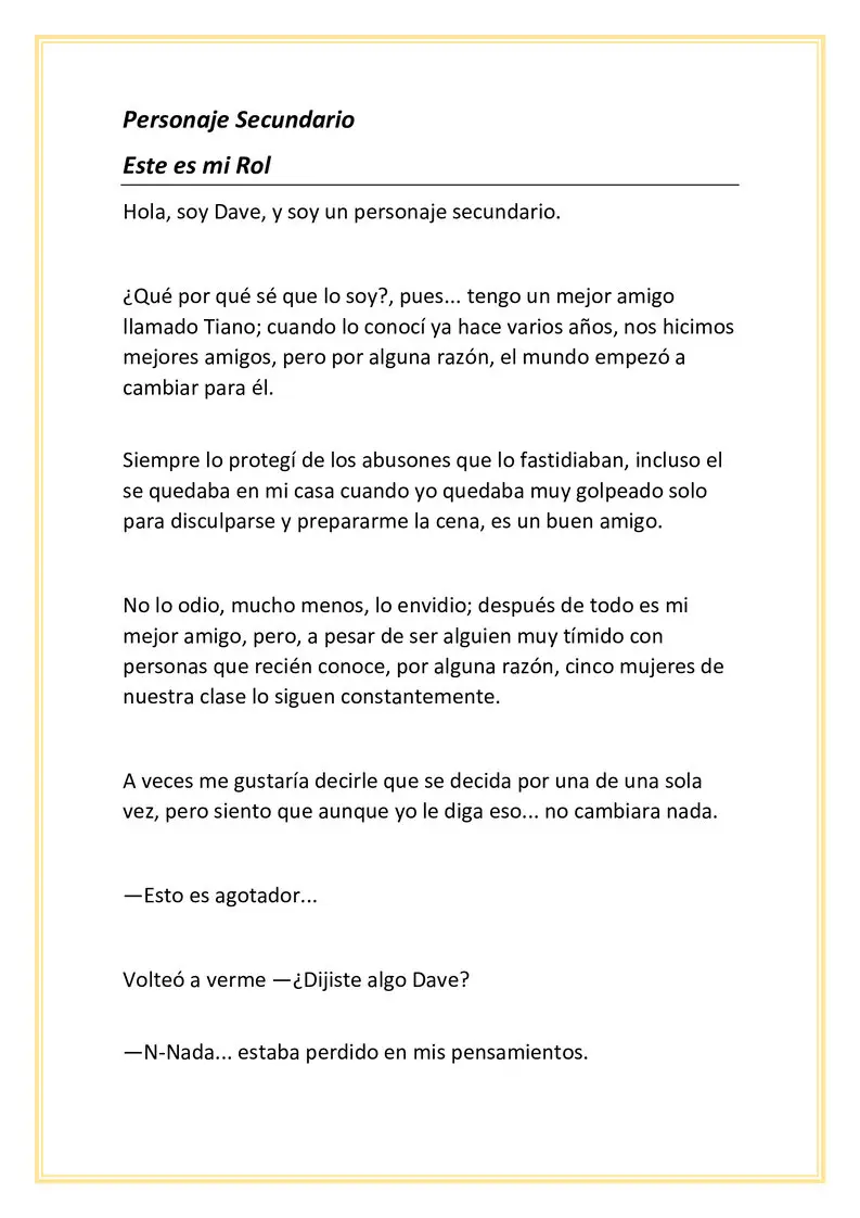 Personaje Secundario - Capítulo - Página 1 - LectorTMOo