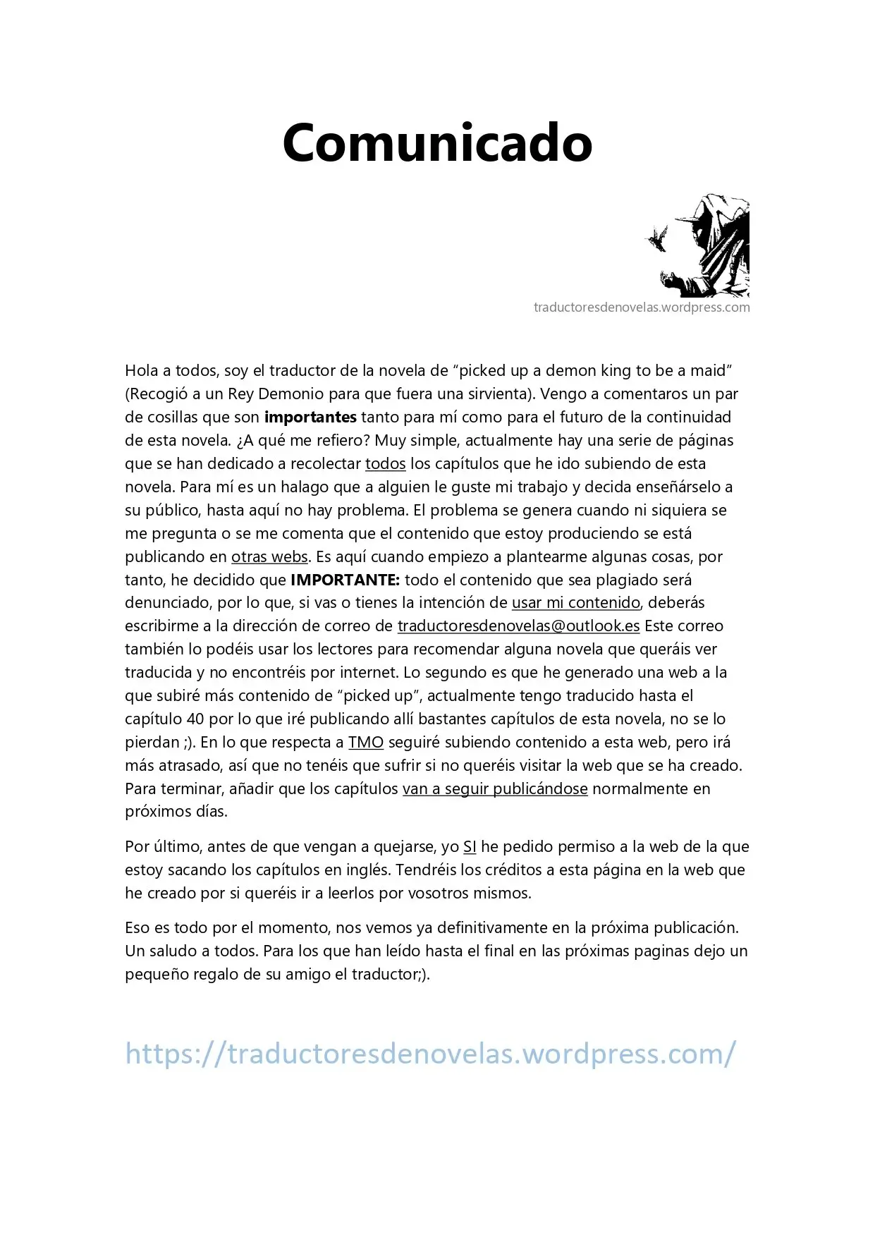 Picked up a Demon King to be a Maid (2020) - Capítulo 26.5 - Página 1 - LectorTMOo