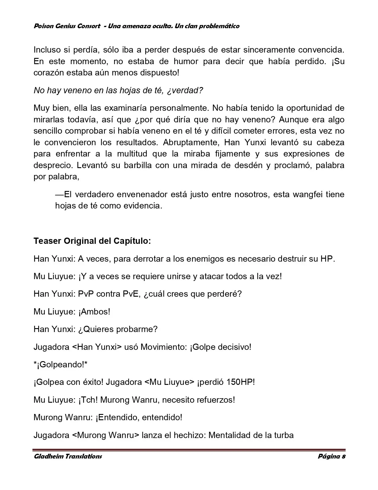 Poison Genious Consort (2015) - Capítulo 134 - Página 8 - LectorTMOo