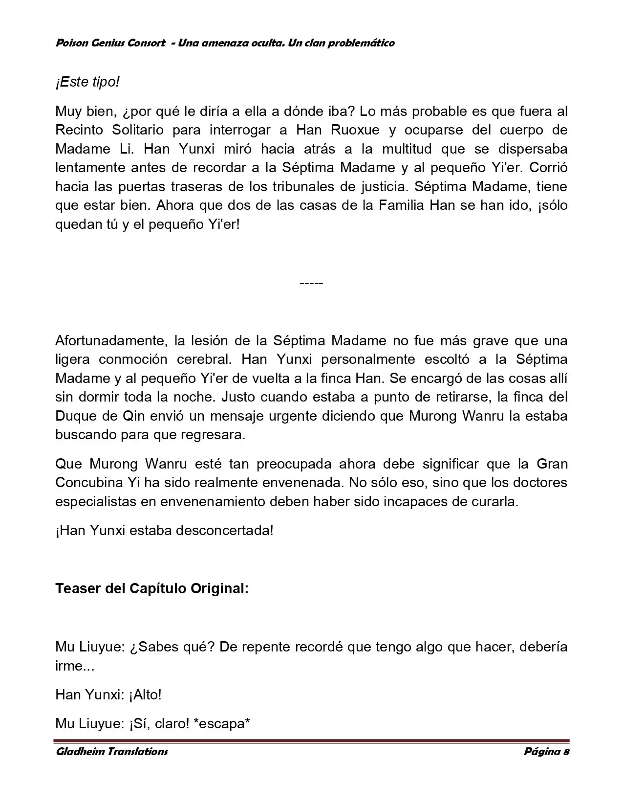 Poison Genious Consort (2015) - Capítulo 138 - Página 8 - LectorTMOo