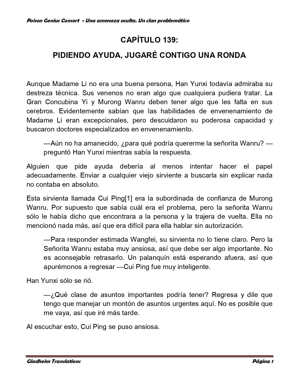 Poison Genious Consort (2015) - Capítulo 139 - Página 1 - LectorTMOo