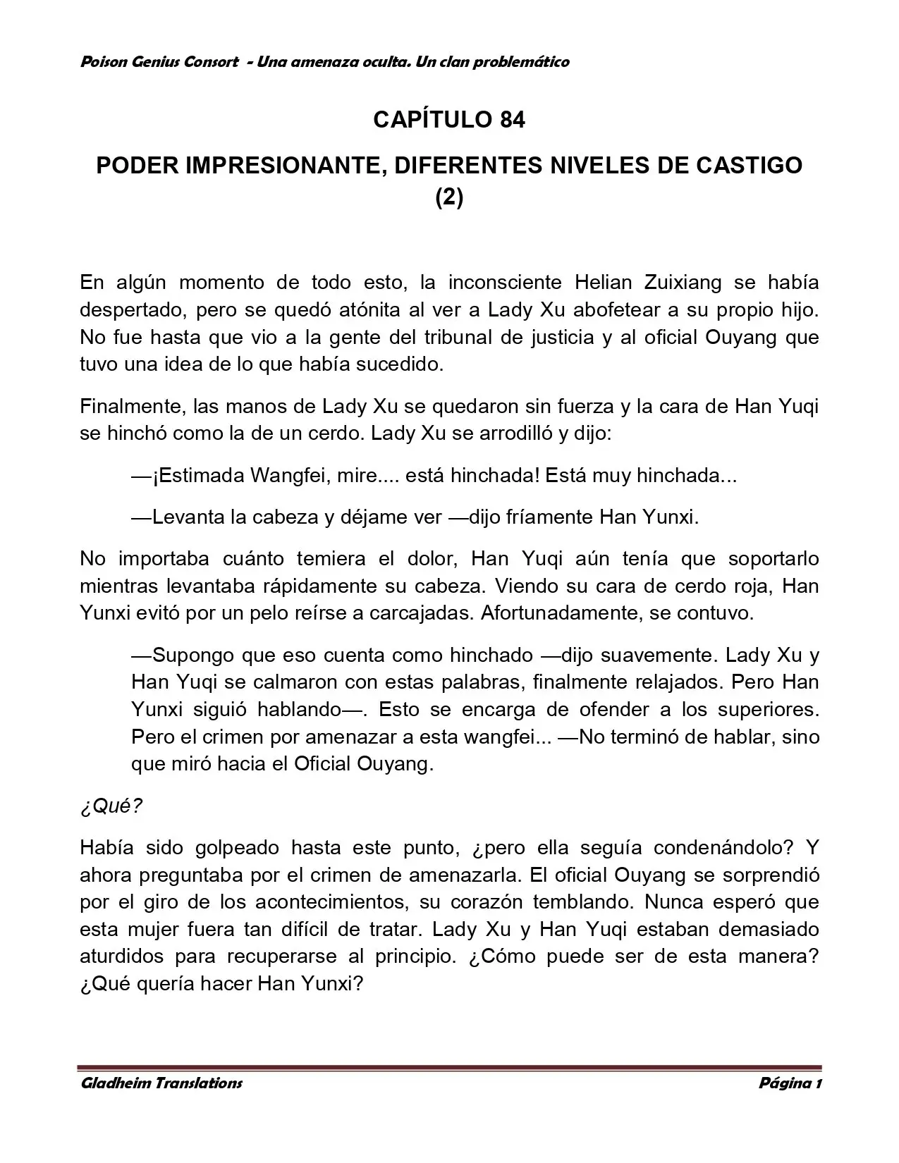 Poison Genious Consort (2015) - Capítulo 84 - Página 1 - LectorTMOo
