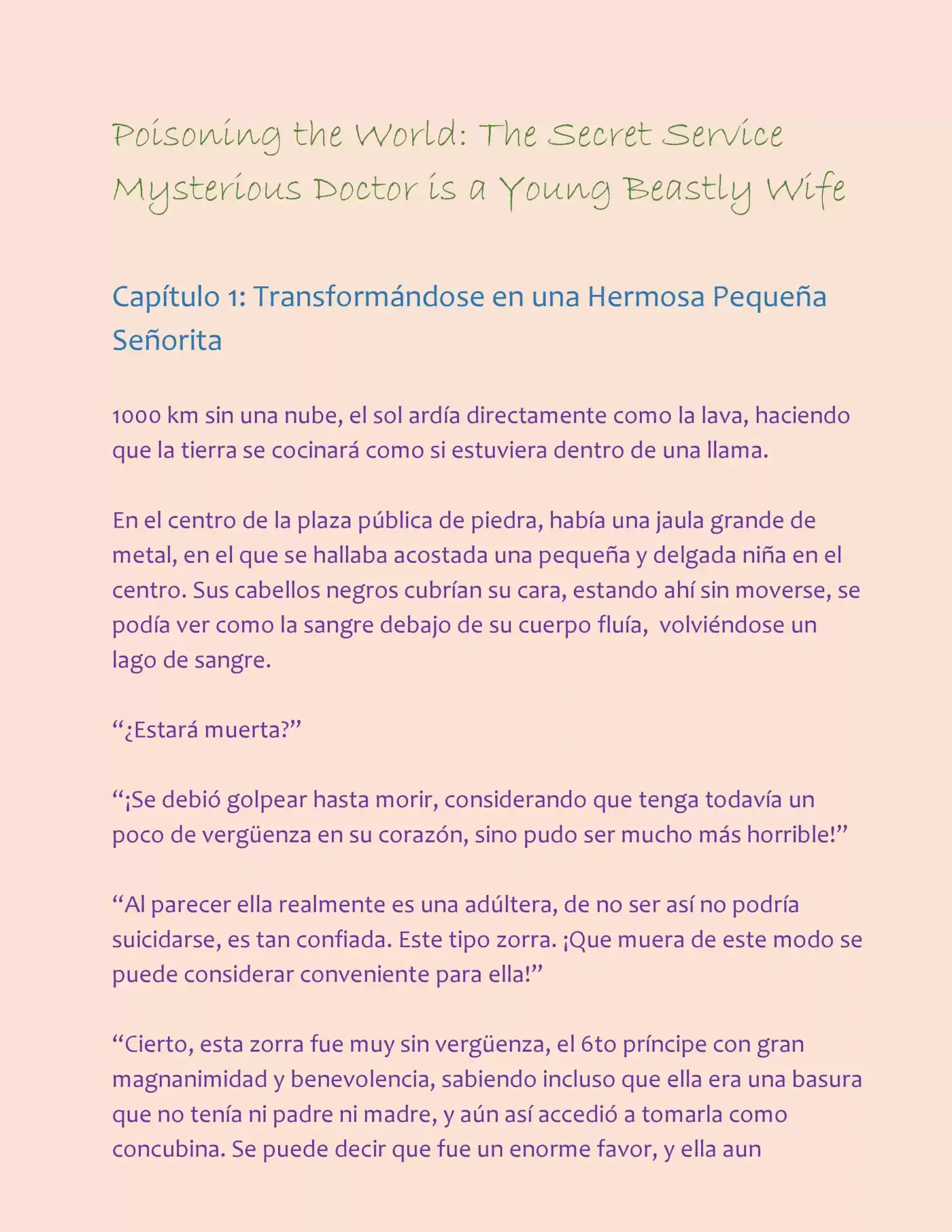 Poisoning the World: The Secret Service Mysterious Doctor is a Young Beastly Wife (2015) - Capítulo 1 - Página 2 - LectorTMOo
