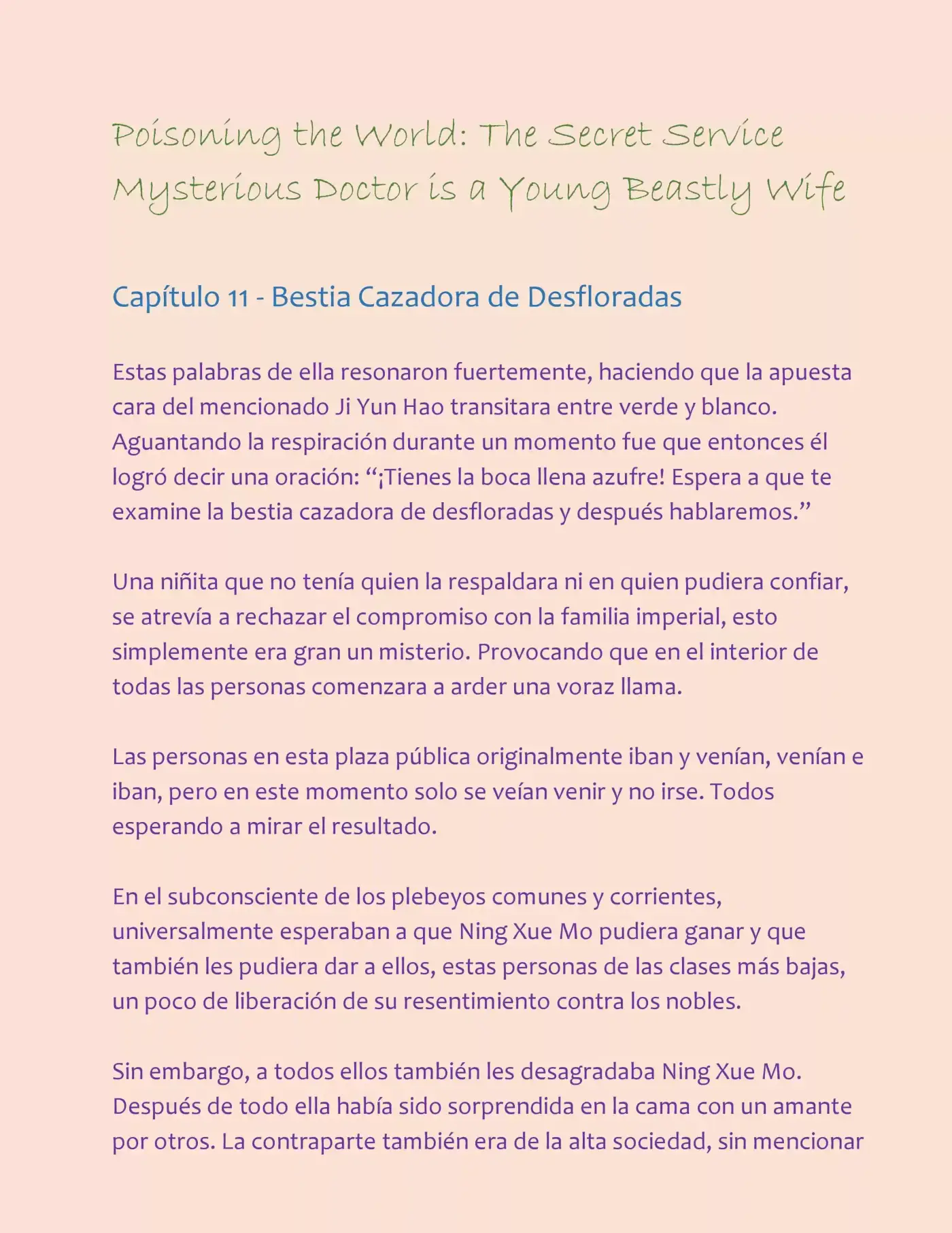 Poisoning the World: The Secret Service Mysterious Doctor is a Young Beastly Wife (2015) - Capítulo 11 - Página 2 - LectorTMOo