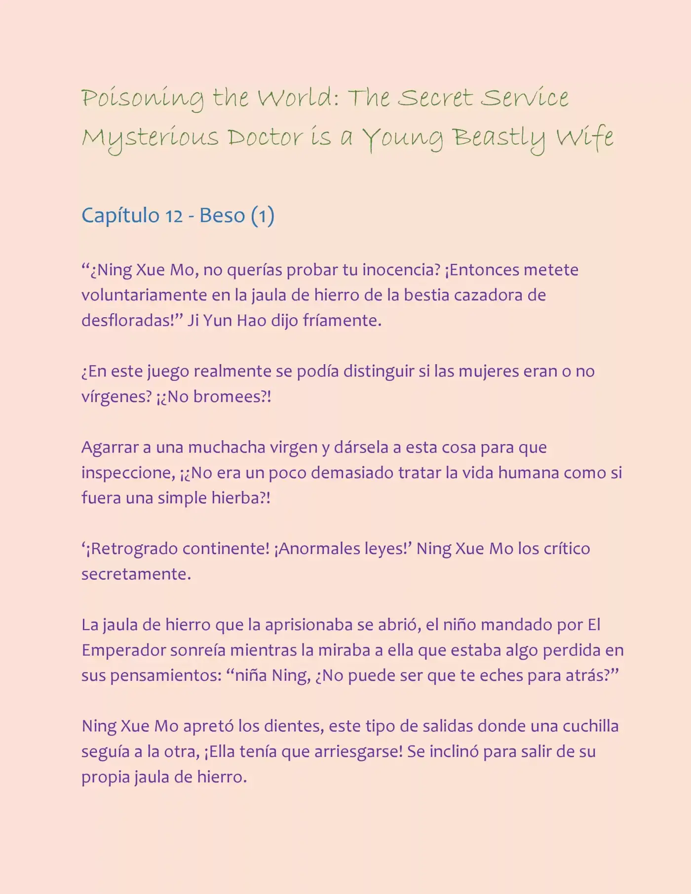 Poisoning the World: The Secret Service Mysterious Doctor is a Young Beastly Wife (2015) - Capítulo 12 - Página 2 - LectorTMOo