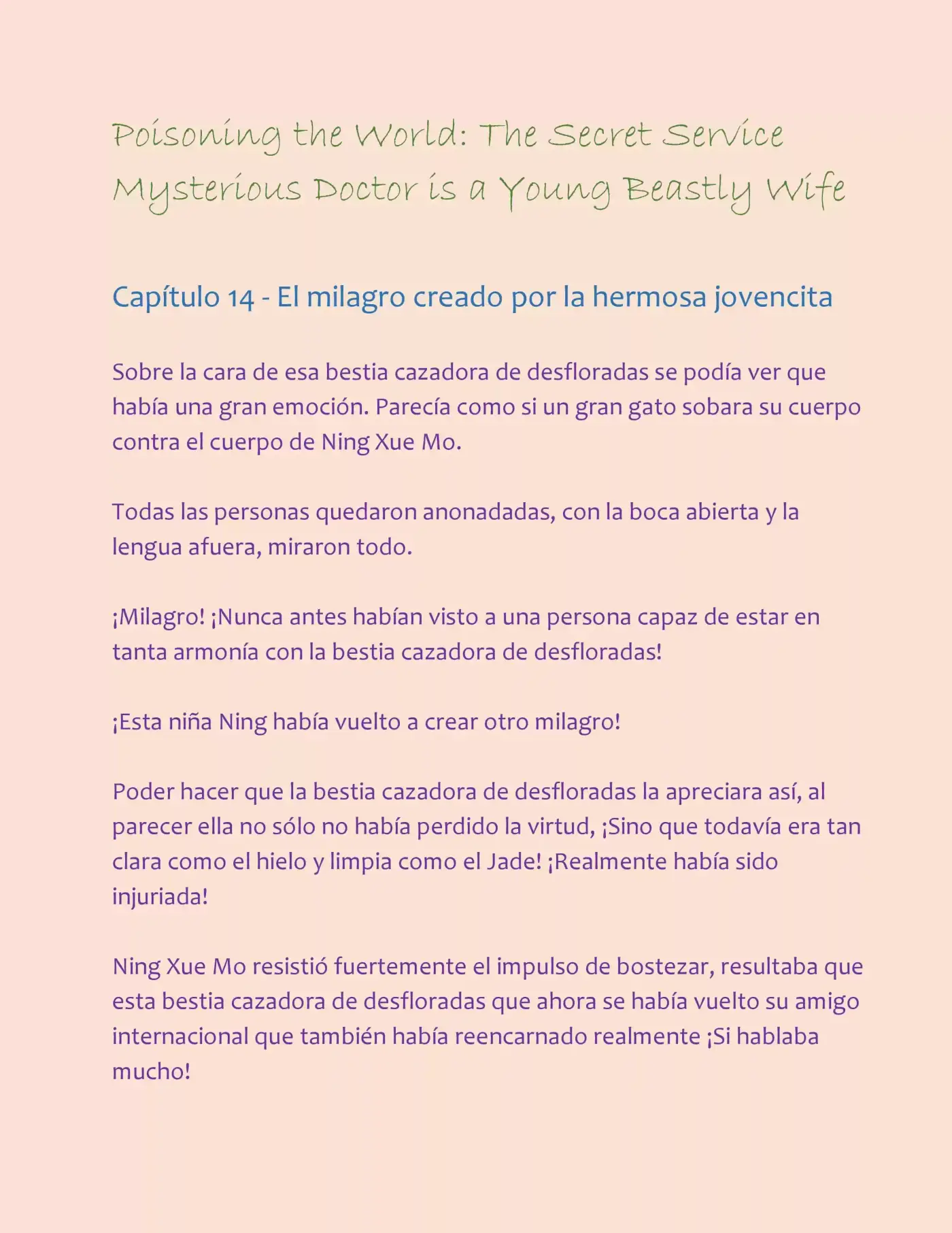 Poisoning the World: The Secret Service Mysterious Doctor is a Young Beastly Wife (2015) - Capítulo 14 - Página 2 - LectorTMOo