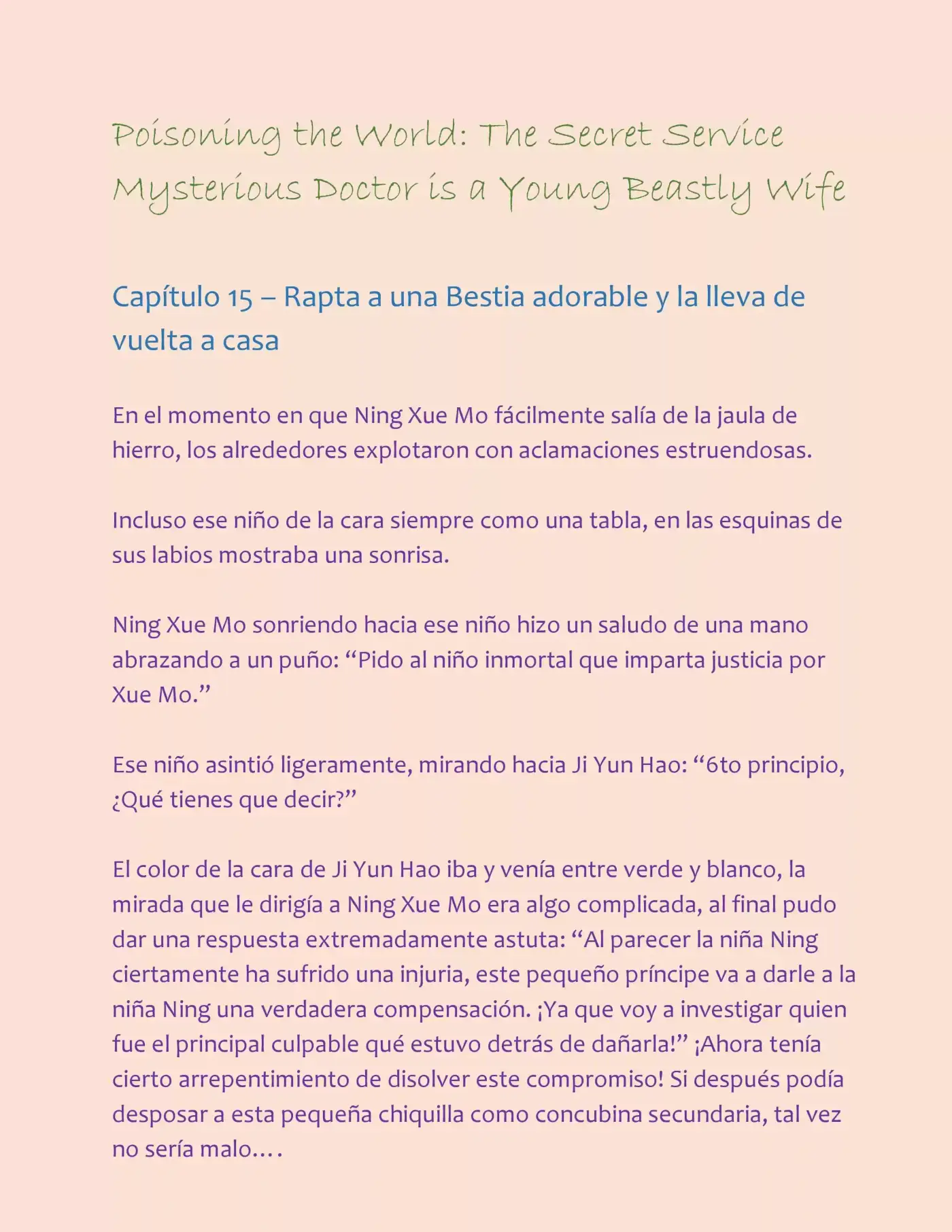 Poisoning the World: The Secret Service Mysterious Doctor is a Young Beastly Wife (2015) - Capítulo 15 - Página 2 - LectorTMOo