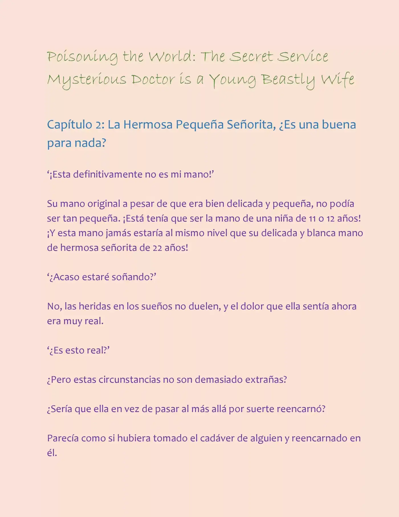 Poisoning the World: The Secret Service Mysterious Doctor is a Young Beastly Wife (2015) - Capítulo 2 - Página 2 - LectorTMOo