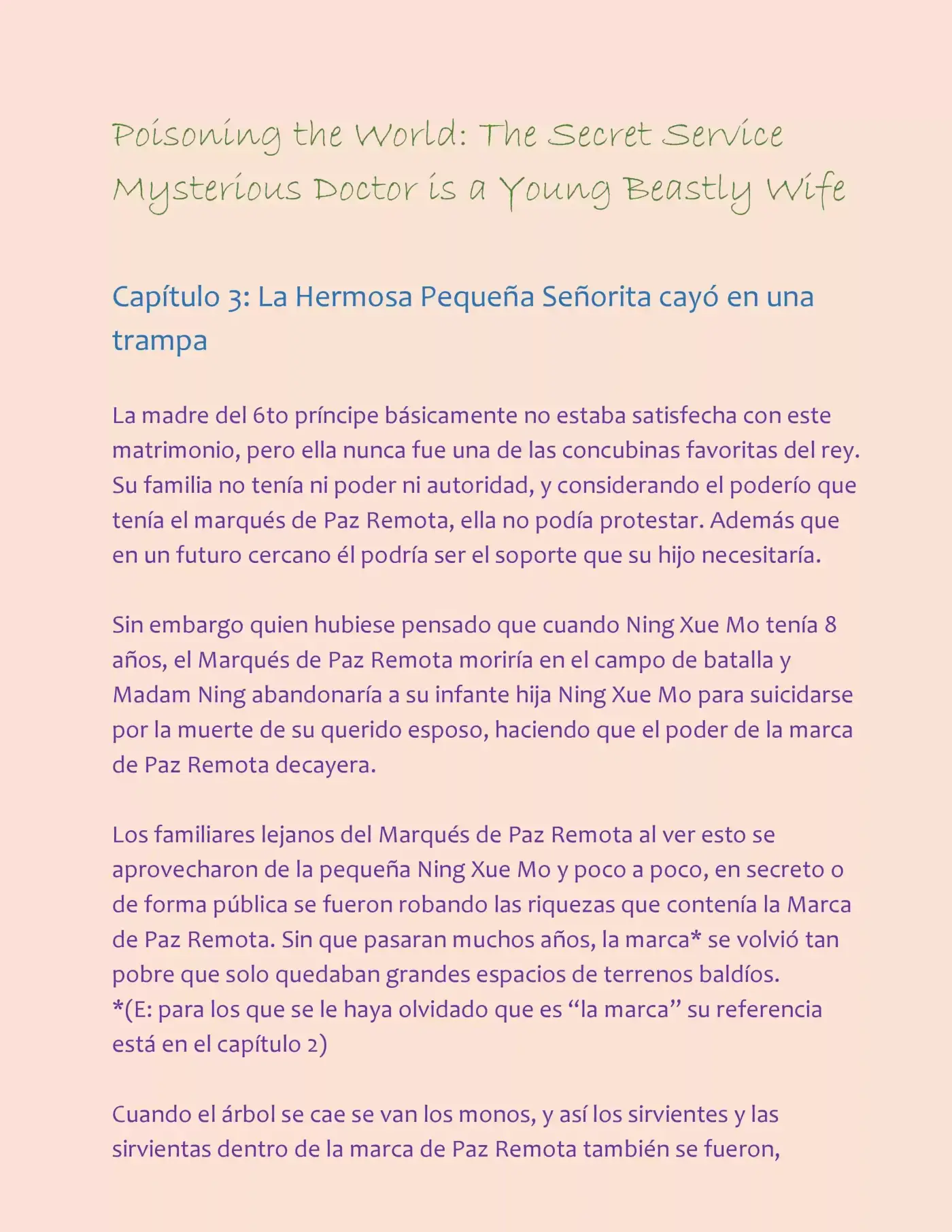 Poisoning the World: The Secret Service Mysterious Doctor is a Young Beastly Wife (2015) - Capítulo 3 - Página 2 - LectorTMOo