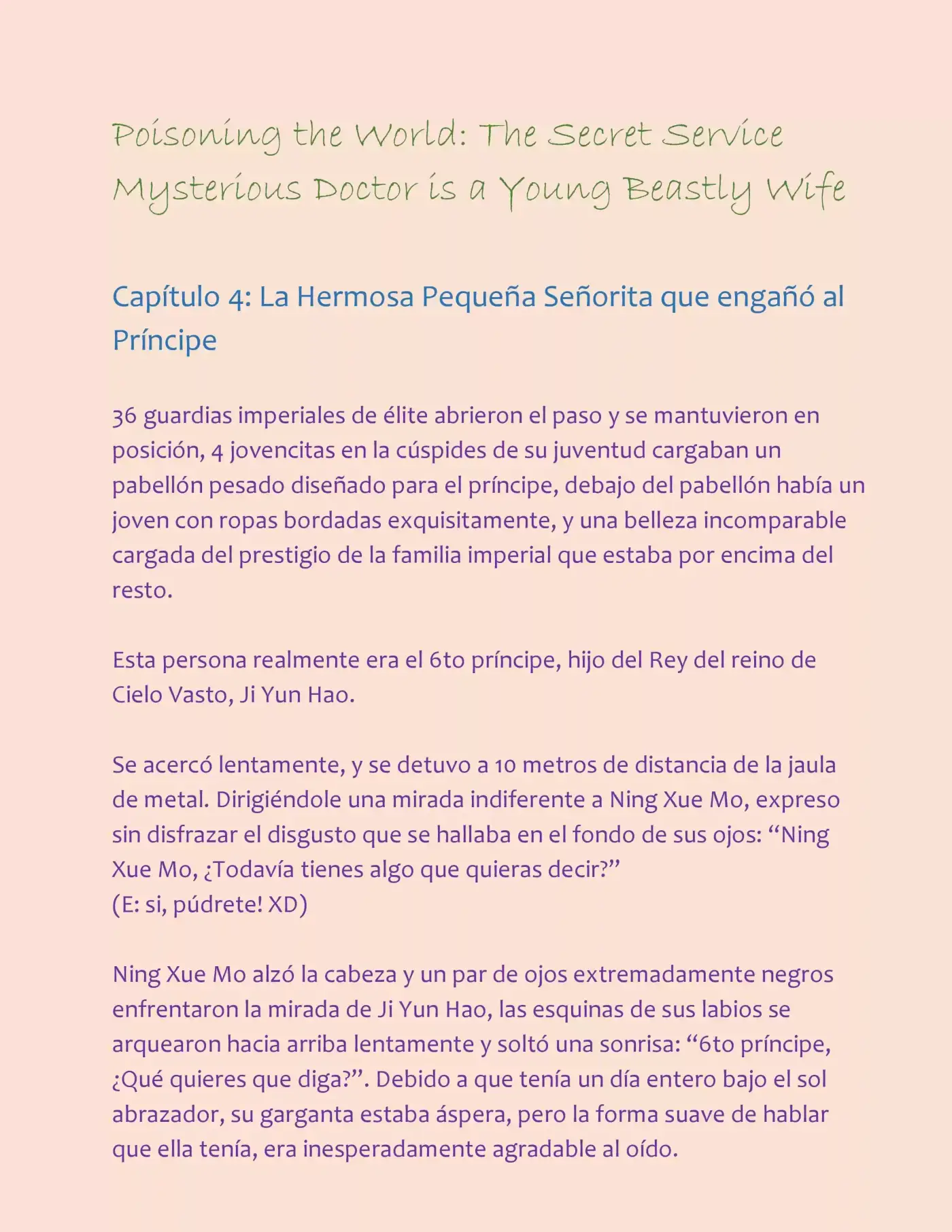 Poisoning the World: The Secret Service Mysterious Doctor is a Young Beastly Wife (2015) - Capítulo 4 - Página 2 - LectorTMOo