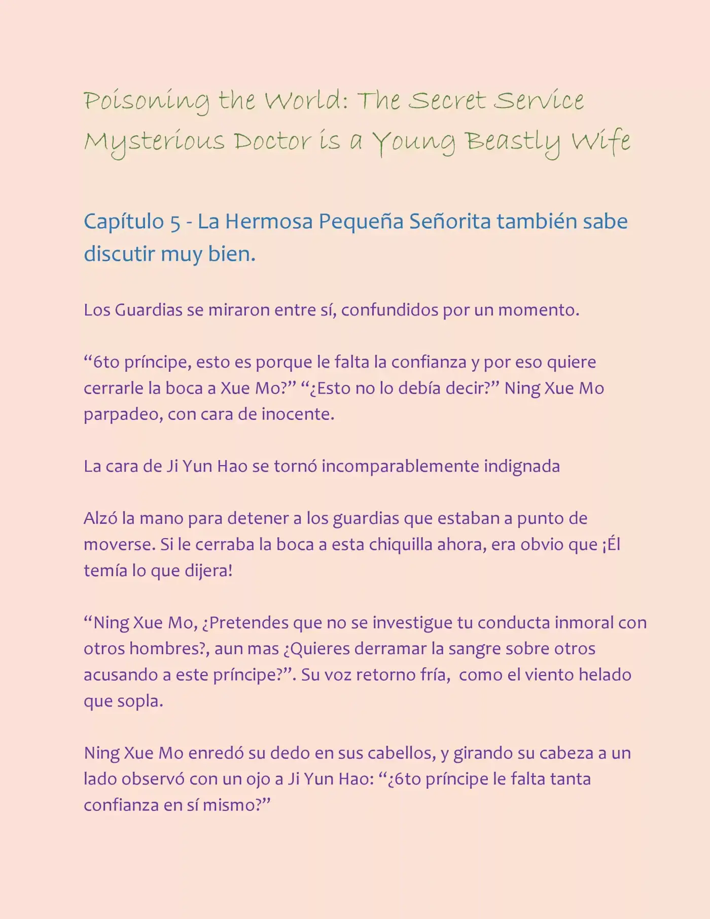 Poisoning the World: The Secret Service Mysterious Doctor is a Young Beastly Wife (2015) - Capítulo 5 - Página 2 - LectorTMOo