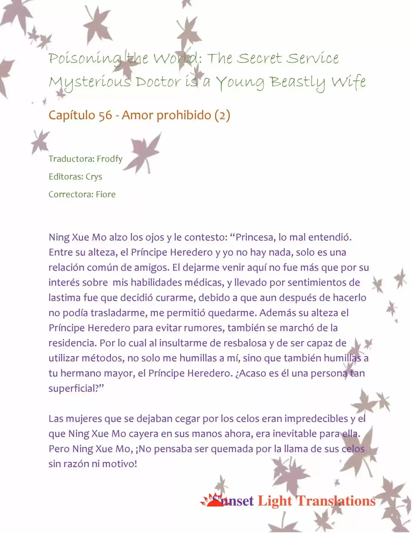 Poisoning the World: The Secret Service Mysterious Doctor is a Young Beastly Wife (2015) - Capítulo 56 - Página 2 - LectorTMOo