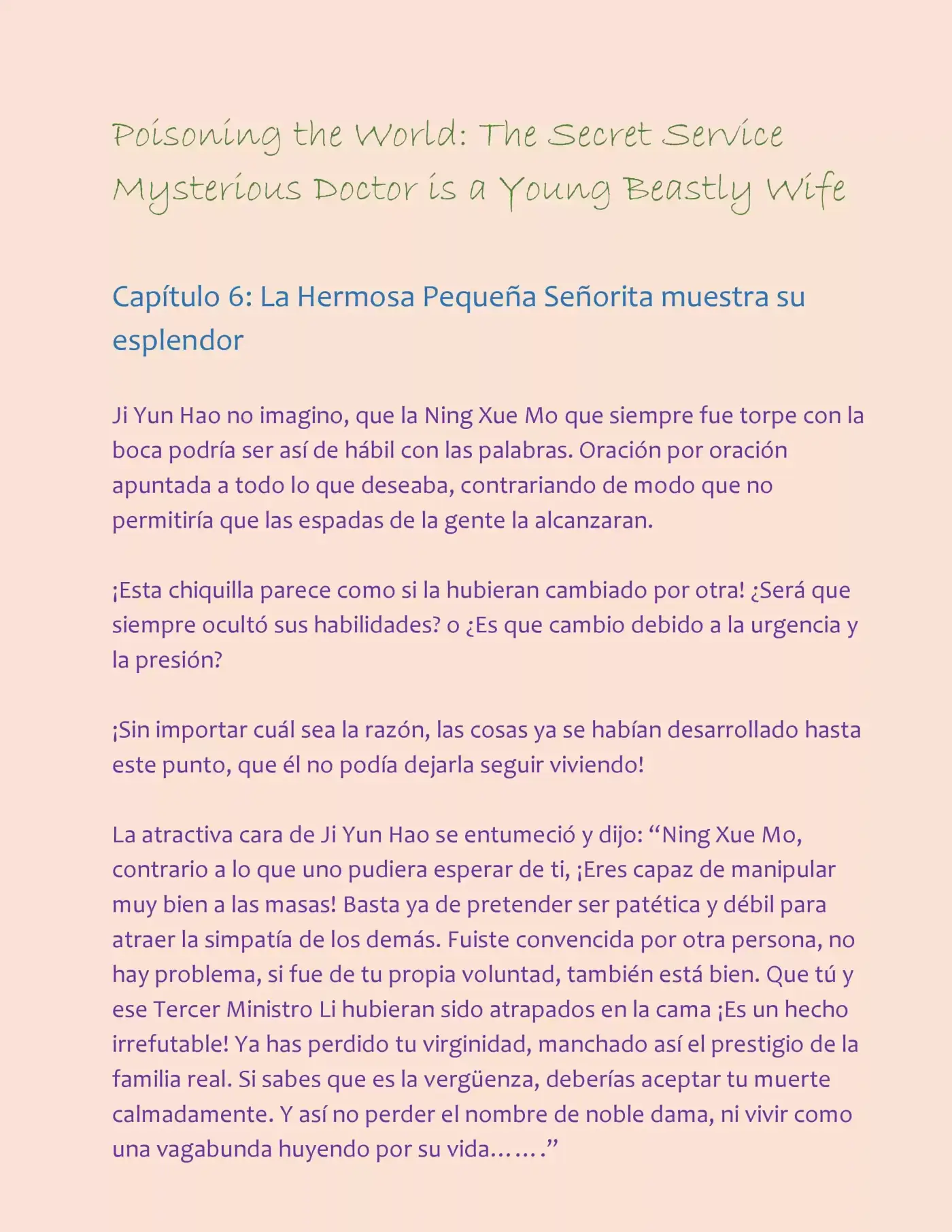 Poisoning the World: The Secret Service Mysterious Doctor is a Young Beastly Wife (2015) - Capítulo 6 - Página 2 - LectorTMOo