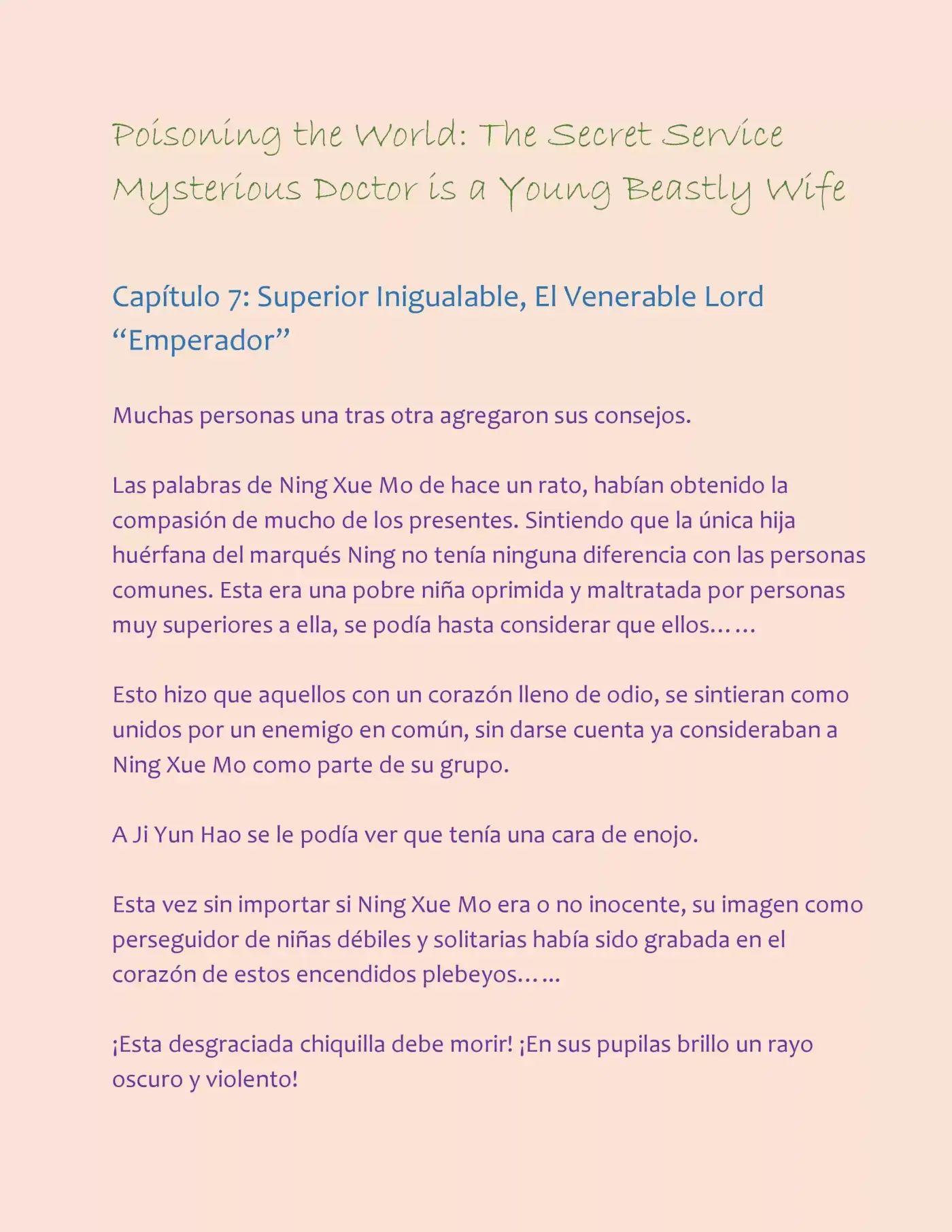 Poisoning the World: The Secret Service Mysterious Doctor is a Young Beastly Wife (2015) - Capítulo 7 - Página 2 - LectorTMOo