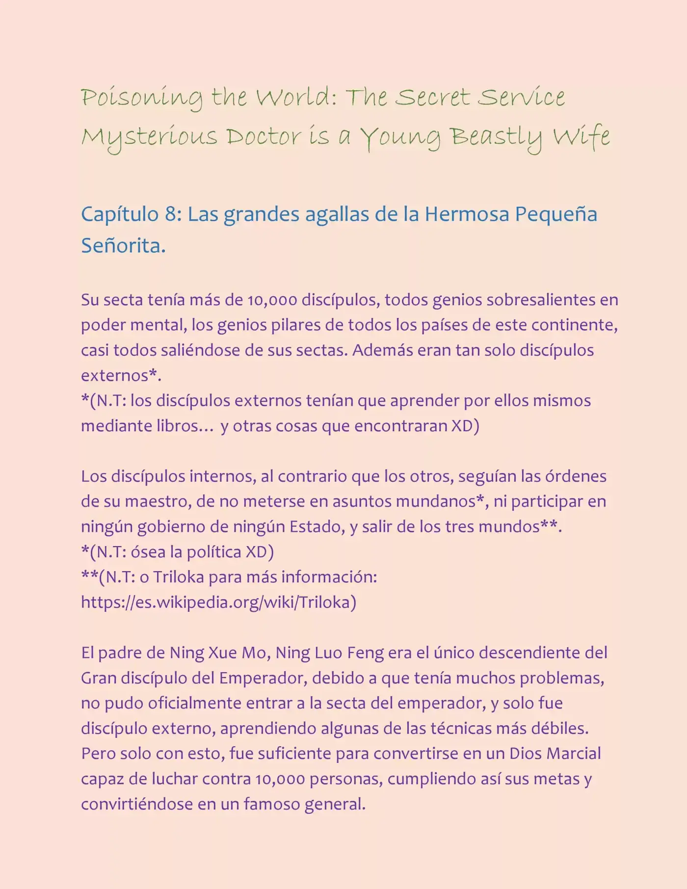 Poisoning the World: The Secret Service Mysterious Doctor is a Young Beastly Wife (2015) - Capítulo 8 - Página 2 - LectorTMOo