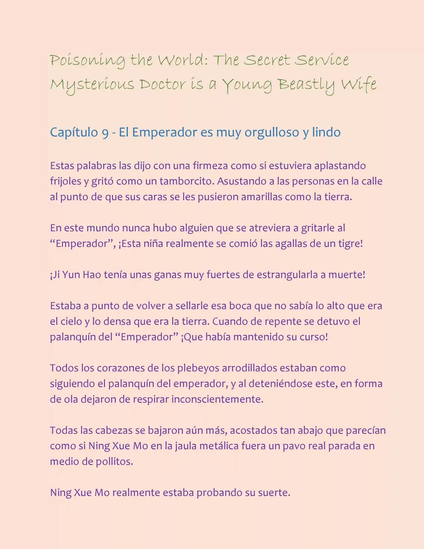 Poisoning the World: The Secret Service Mysterious Doctor is a Young Beastly Wife (2015) - Capítulo 9 - Página 2 - LectorTMOo