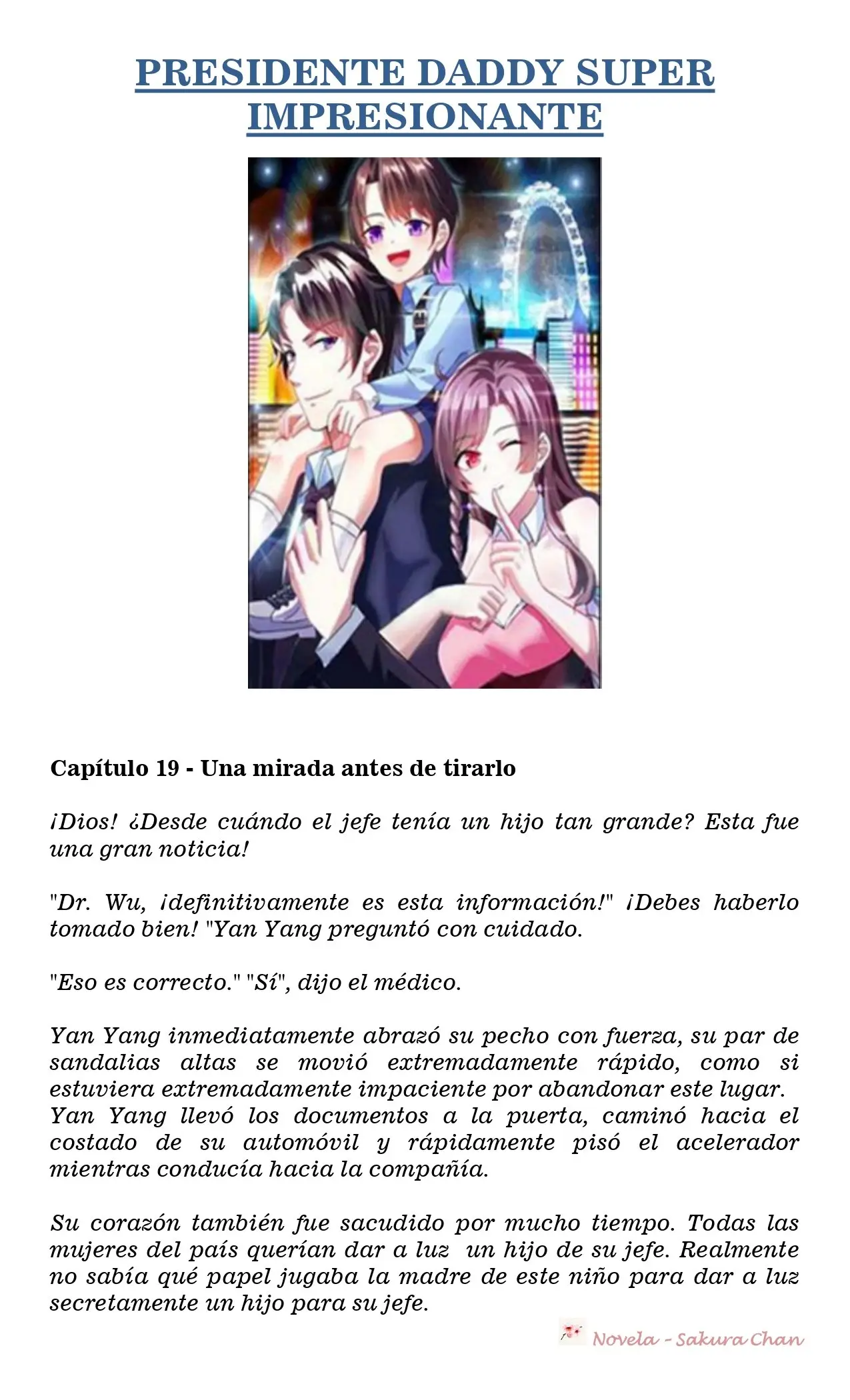 President Daddy's Excessive Love (Novela) - Capítulo 19 - Página 1 - LectorTMOo