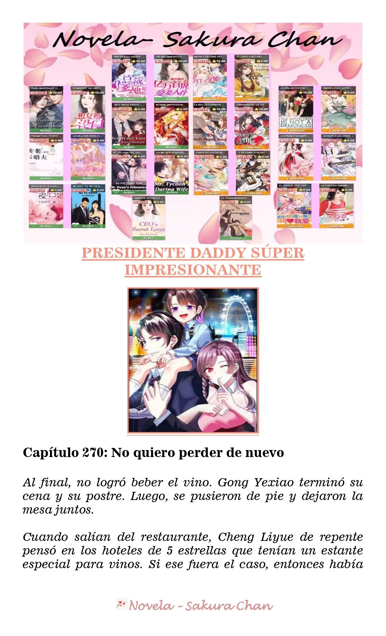 President Daddy's Excessive Love (Novela) - Capítulo 270 - Página 1 - LectorTMOo