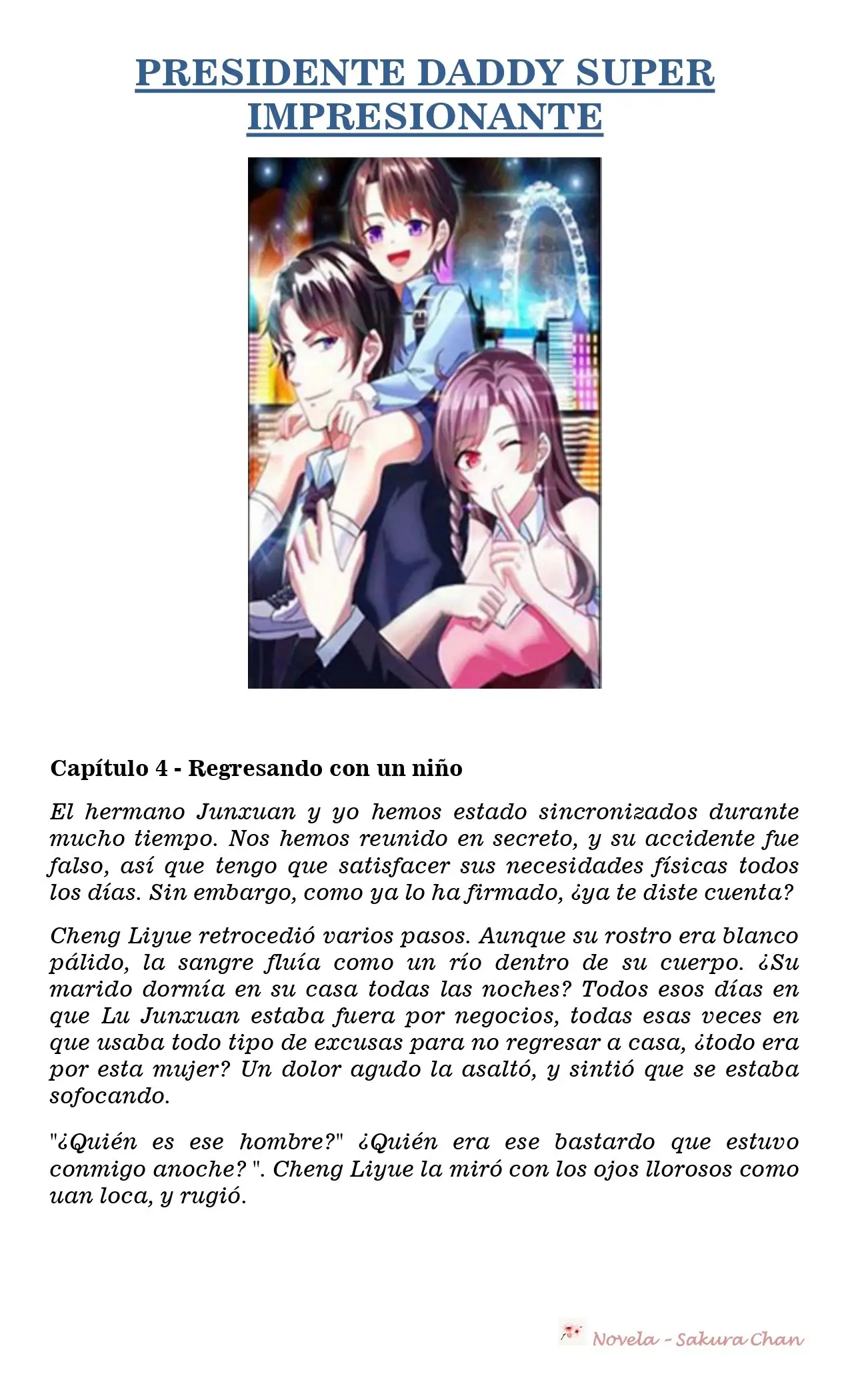 President Daddy's Excessive Love (Novela) - Capítulo 4 - Página 1 - LectorTMOo
