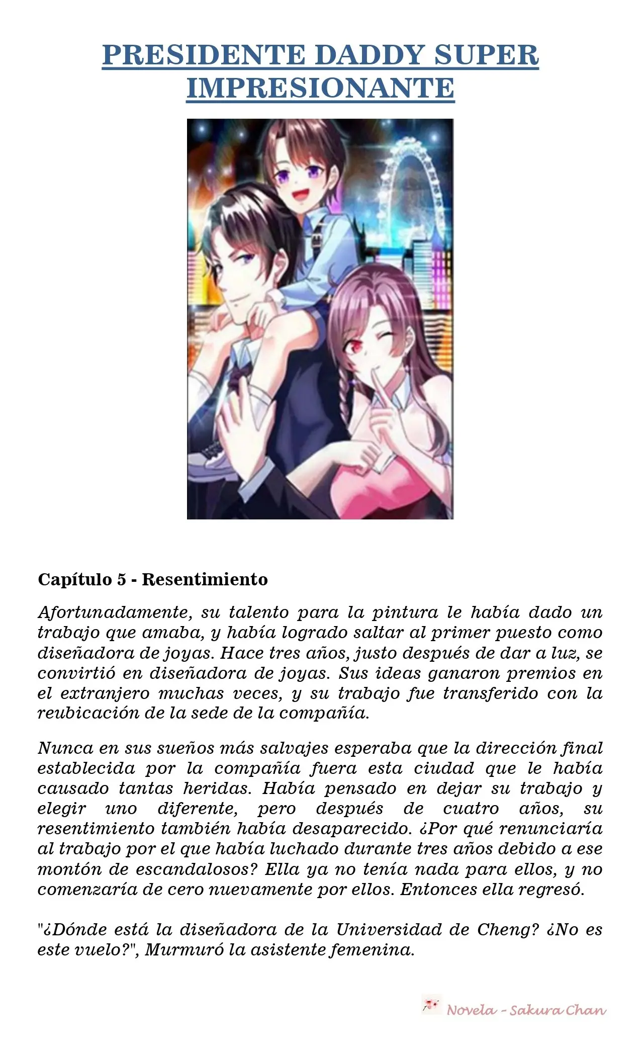 President Daddy's Excessive Love (Novela) - Capítulo 5 - Página 1 - LectorTMOo