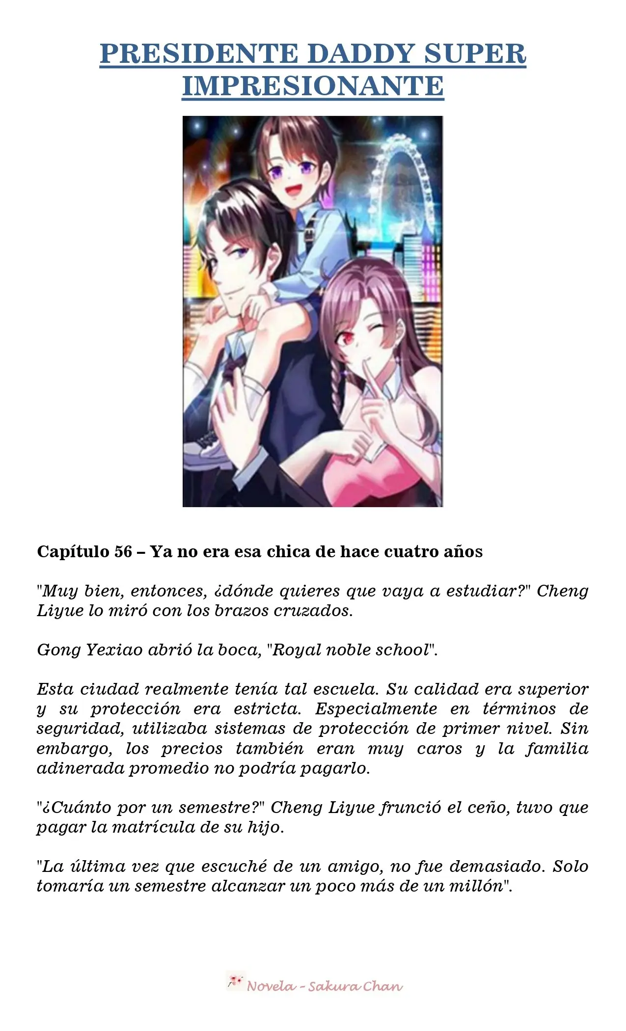 President Daddy's Excessive Love (Novela) - Capítulo 56 - Página 1 - LectorTMOo