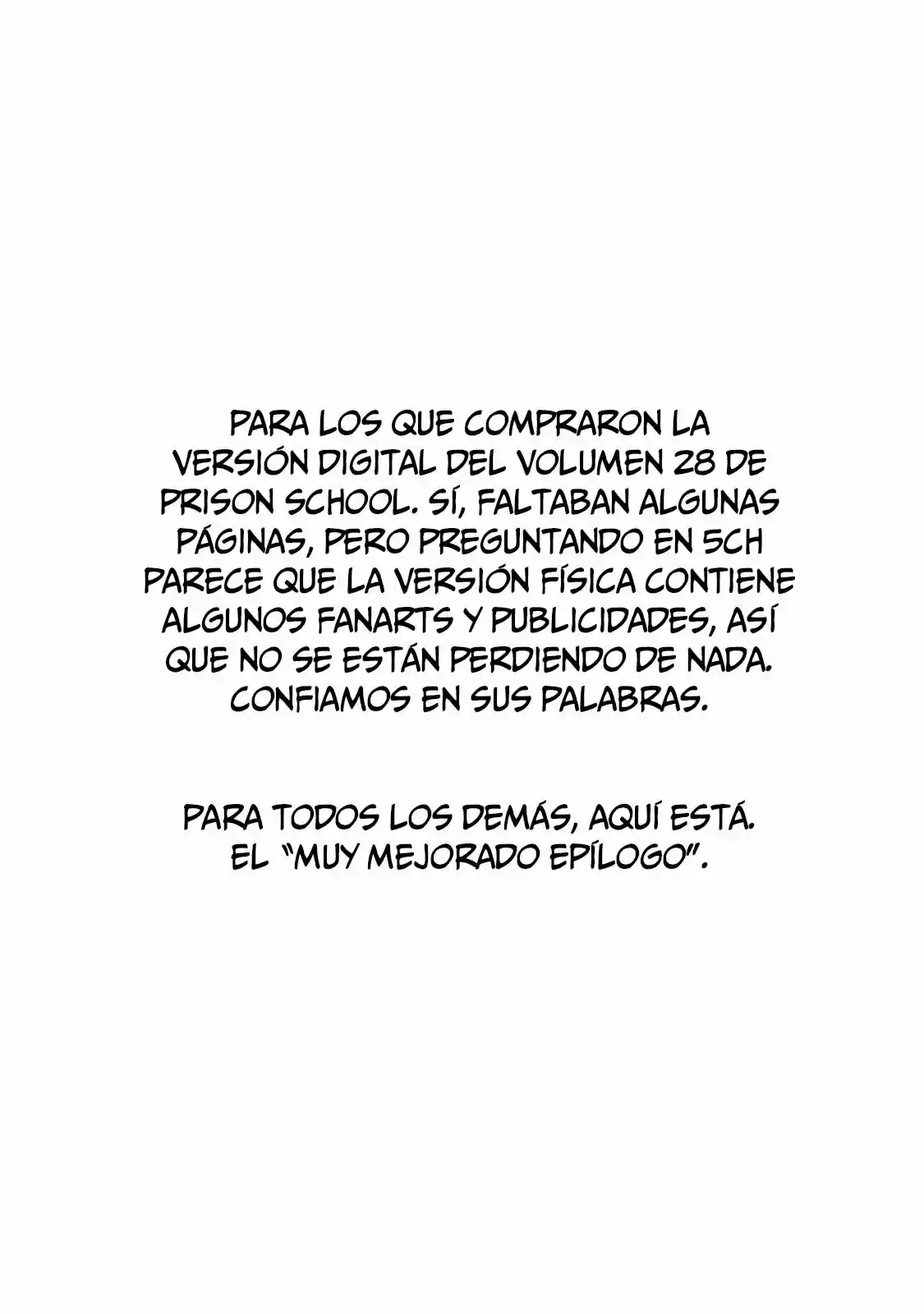 Prison School (2011) - Capítulo 277.5 - Página 3 - LectorTMOo