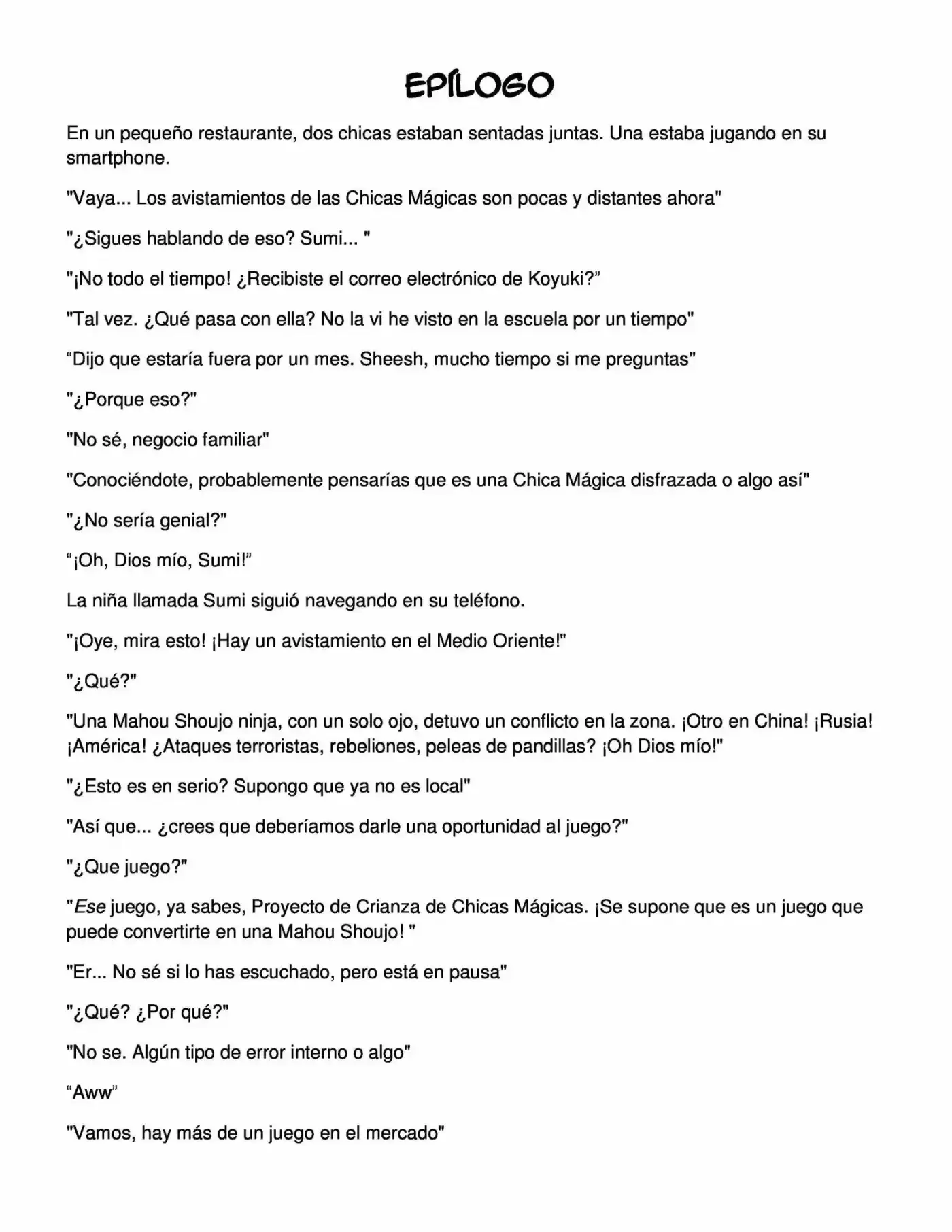 Proyecto de Crianza de Chicas Mágicas - Light Novel (2012) - Capítulo 9 - Página 14 - LectorTMOo