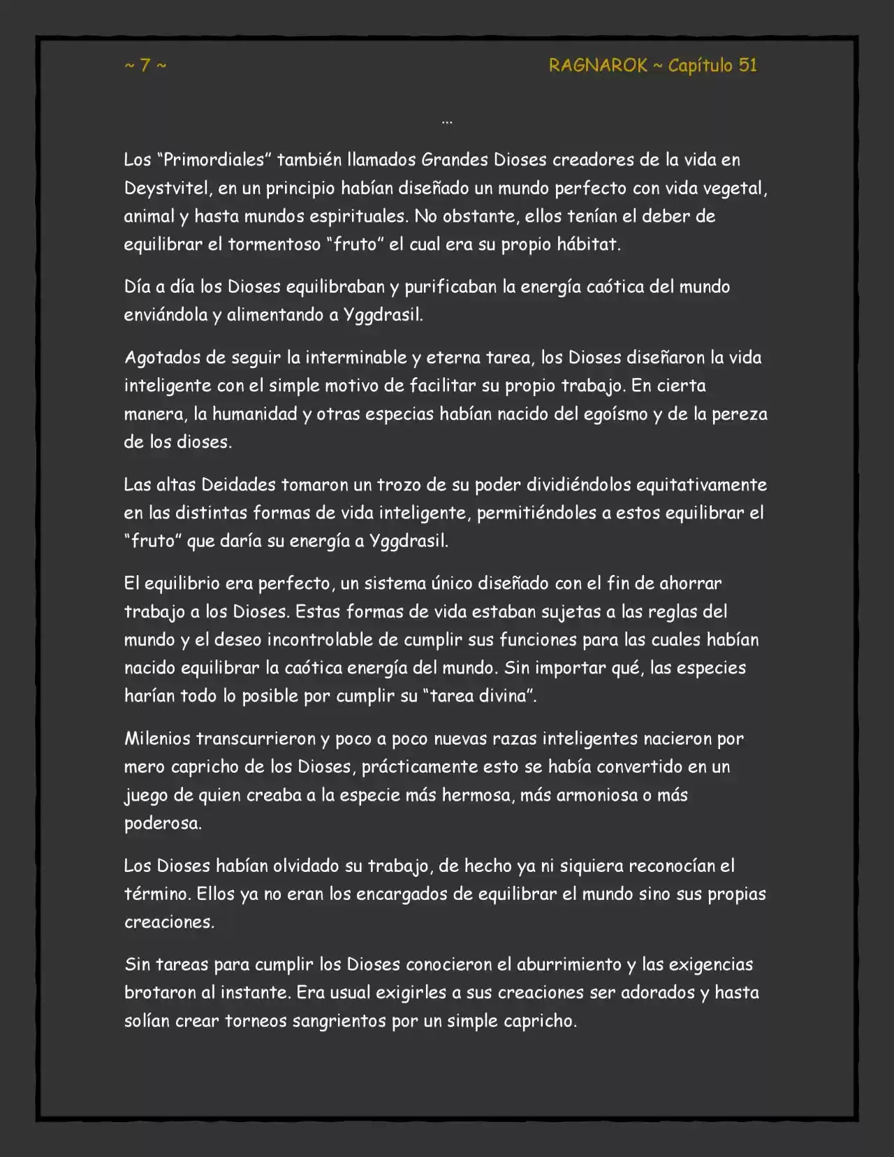 Ragnarok (Novela) (2017) - Capítulo 51 - Página 7 - LectorTMOo