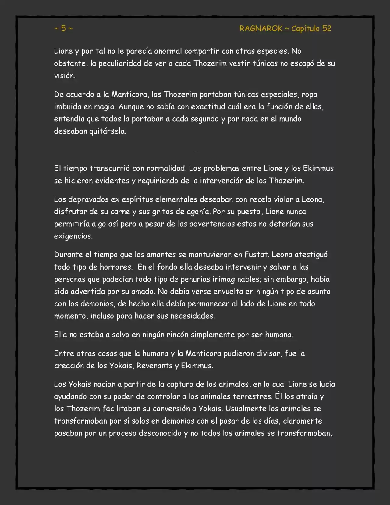 Ragnarok (Novela) (2017) - Capítulo 52 - Página 5 - LectorTMOo