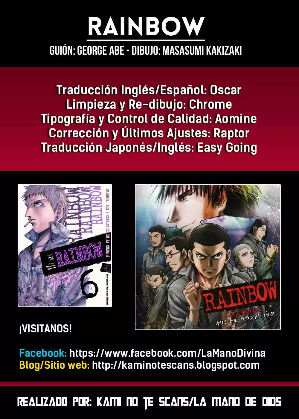 Rainbow: Nisha Rokubou no Shichinin (2002) - Capítulo 62 - Página 1 - LectorTMOo