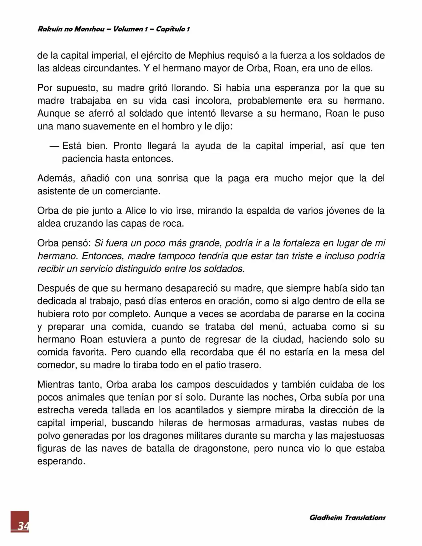Rakuin no Monshou (Novela) (2008) - Capítulo 1 - Página 34 - LectorTMOo
