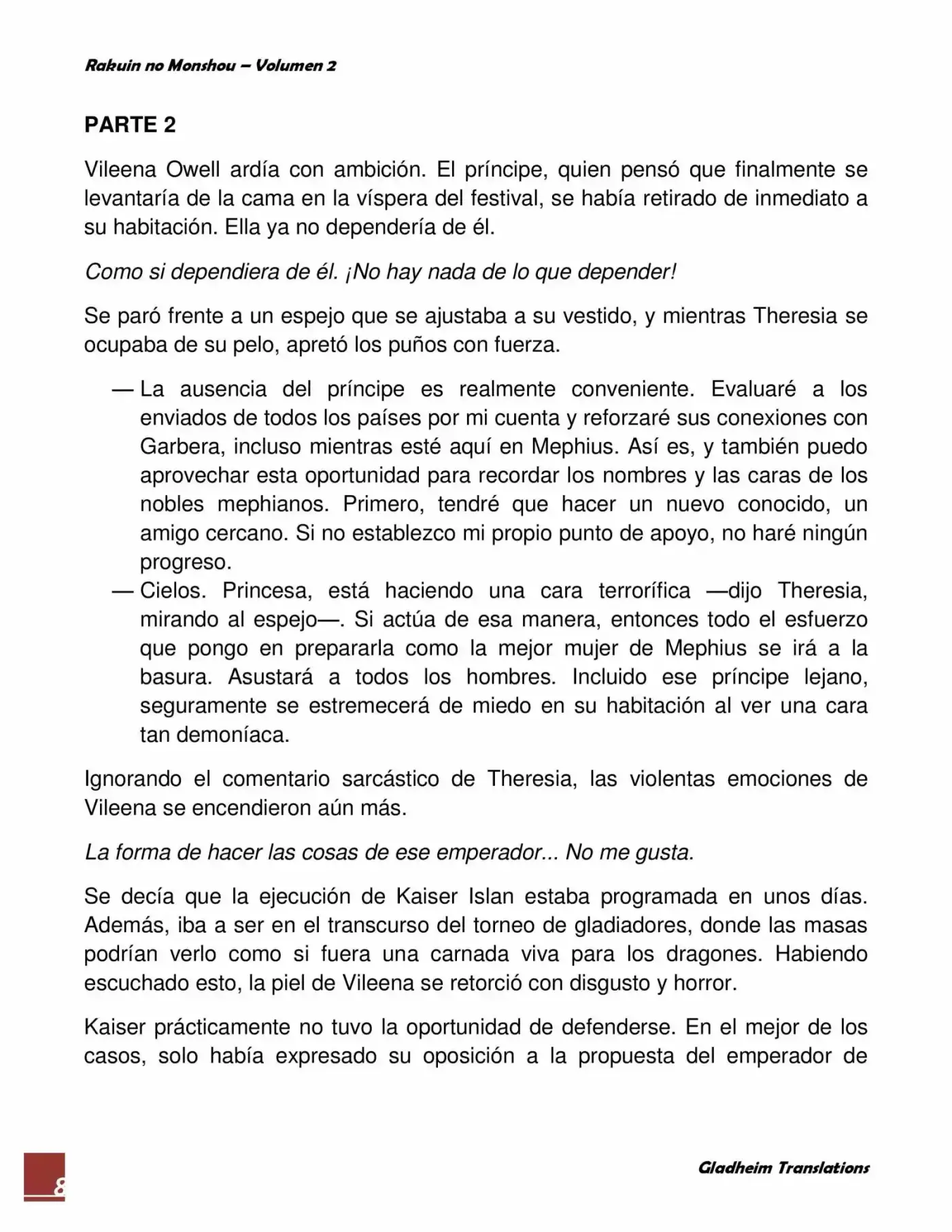 Rakuin no Monshou (Novela) (2008) - Capítulo 11 - Página 8 - LectorTMOo