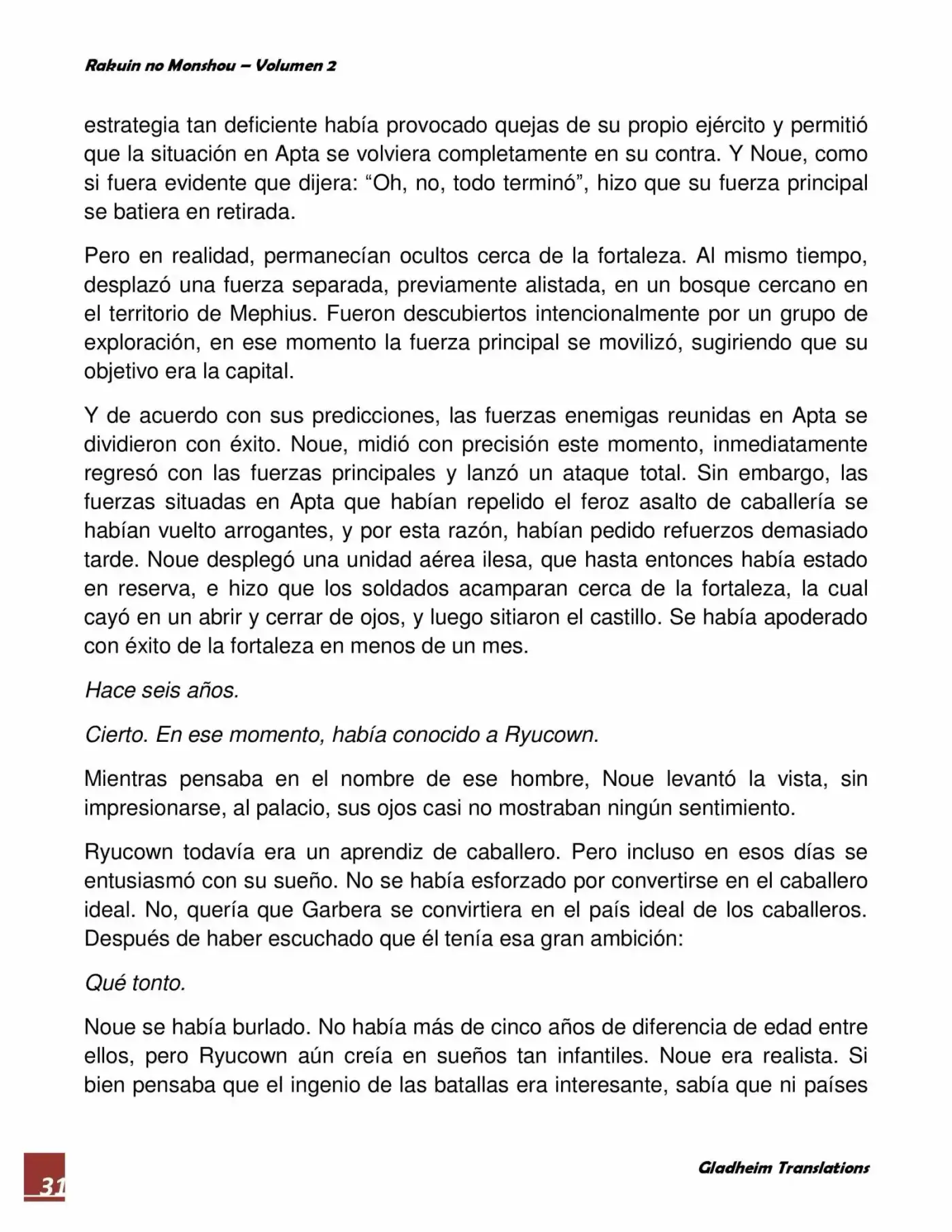 Rakuin no Monshou (Novela) (2008) - Capítulo 11 - Página 31 - LectorTMOo