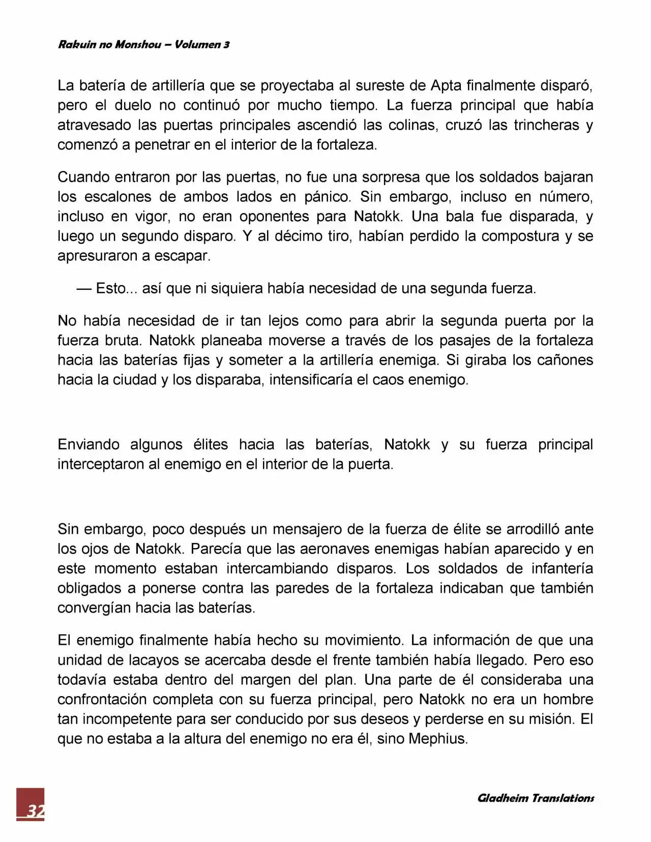 Rakuin no Monshou (Novela) (2008) - Capítulo 19 - Página 32 - LectorTMOo