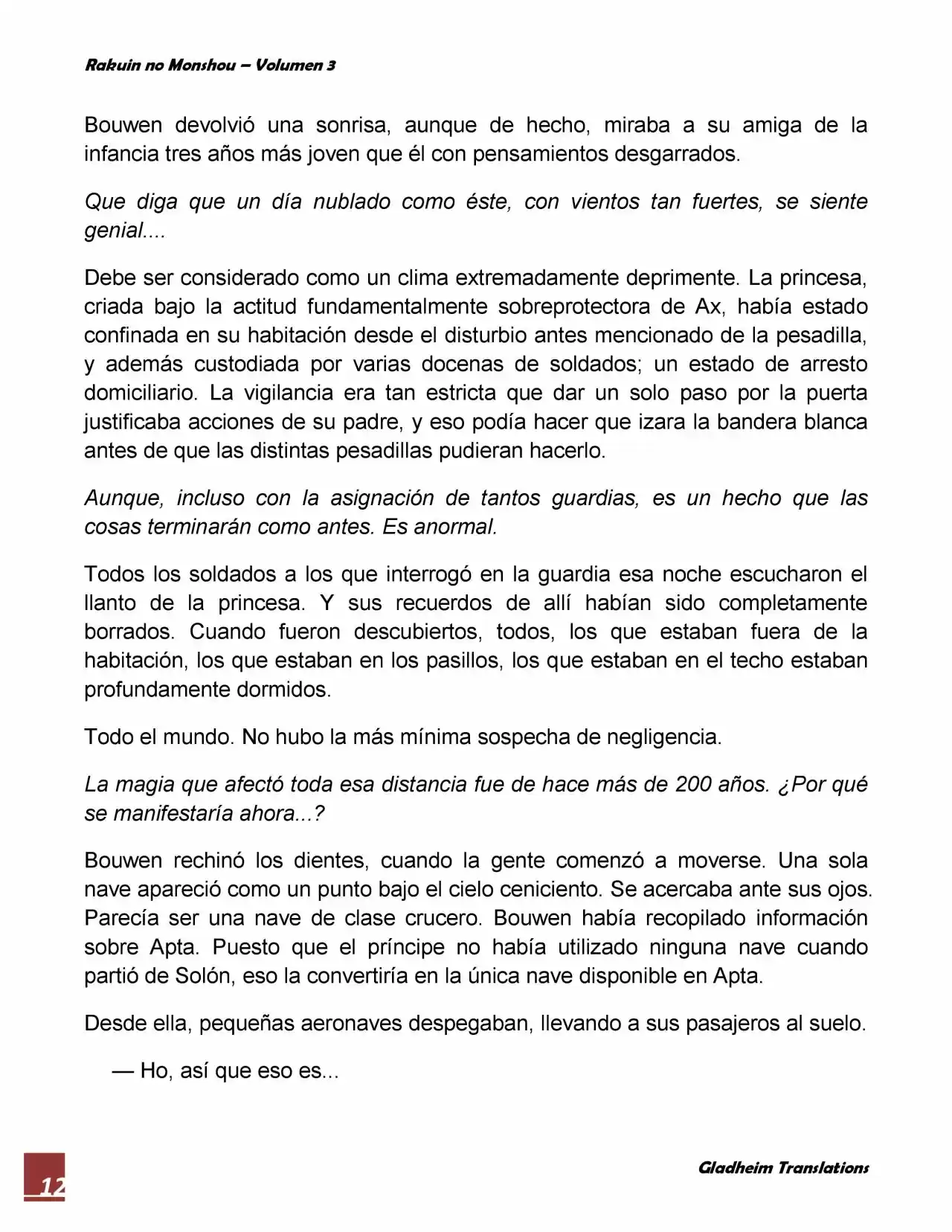 Rakuin no Monshou (Novela) (2008) - Capítulo 21 - Página 12 - LectorTMOo