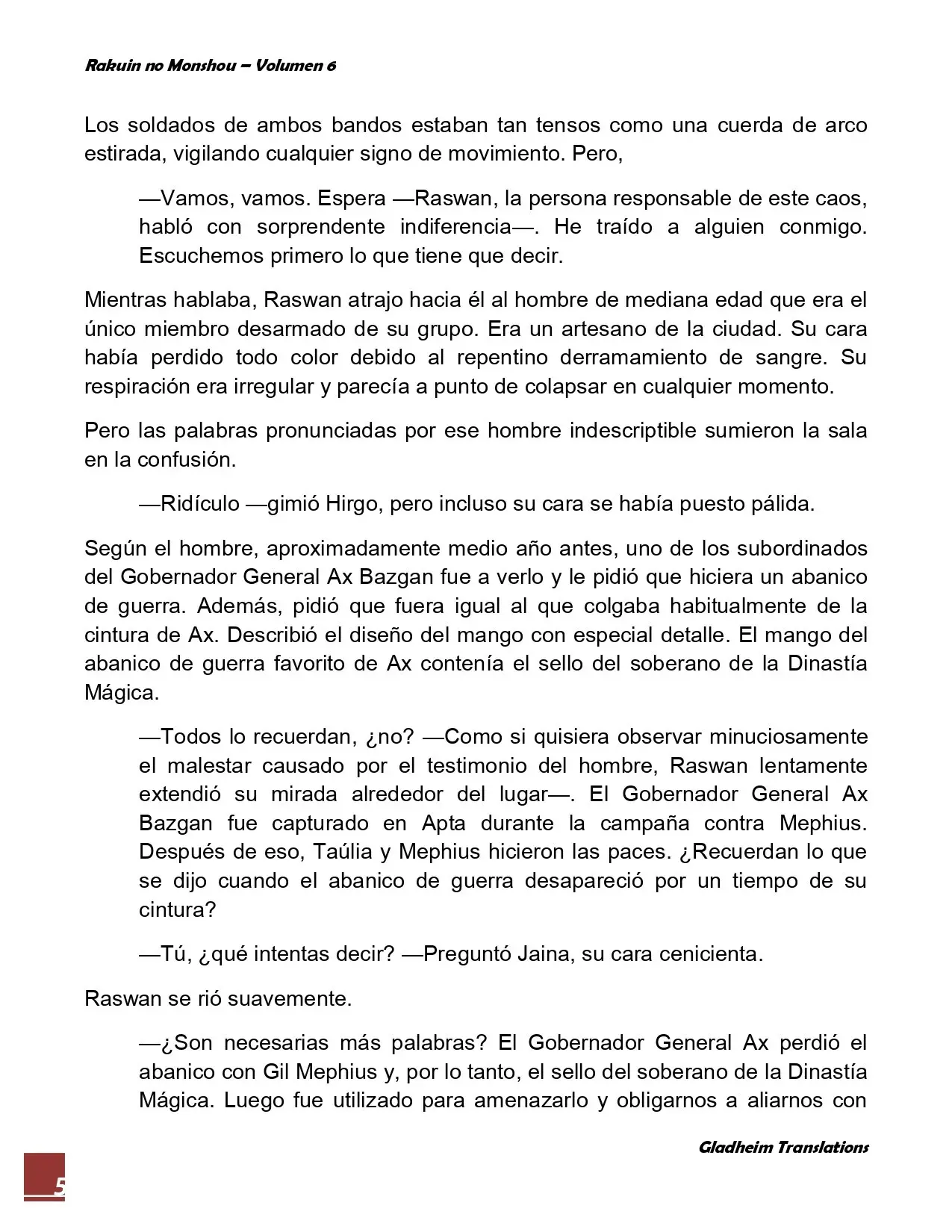 Rakuin no Monshou (Novela) (2008) - Capítulo 46 - Página 5 - LectorTMOo