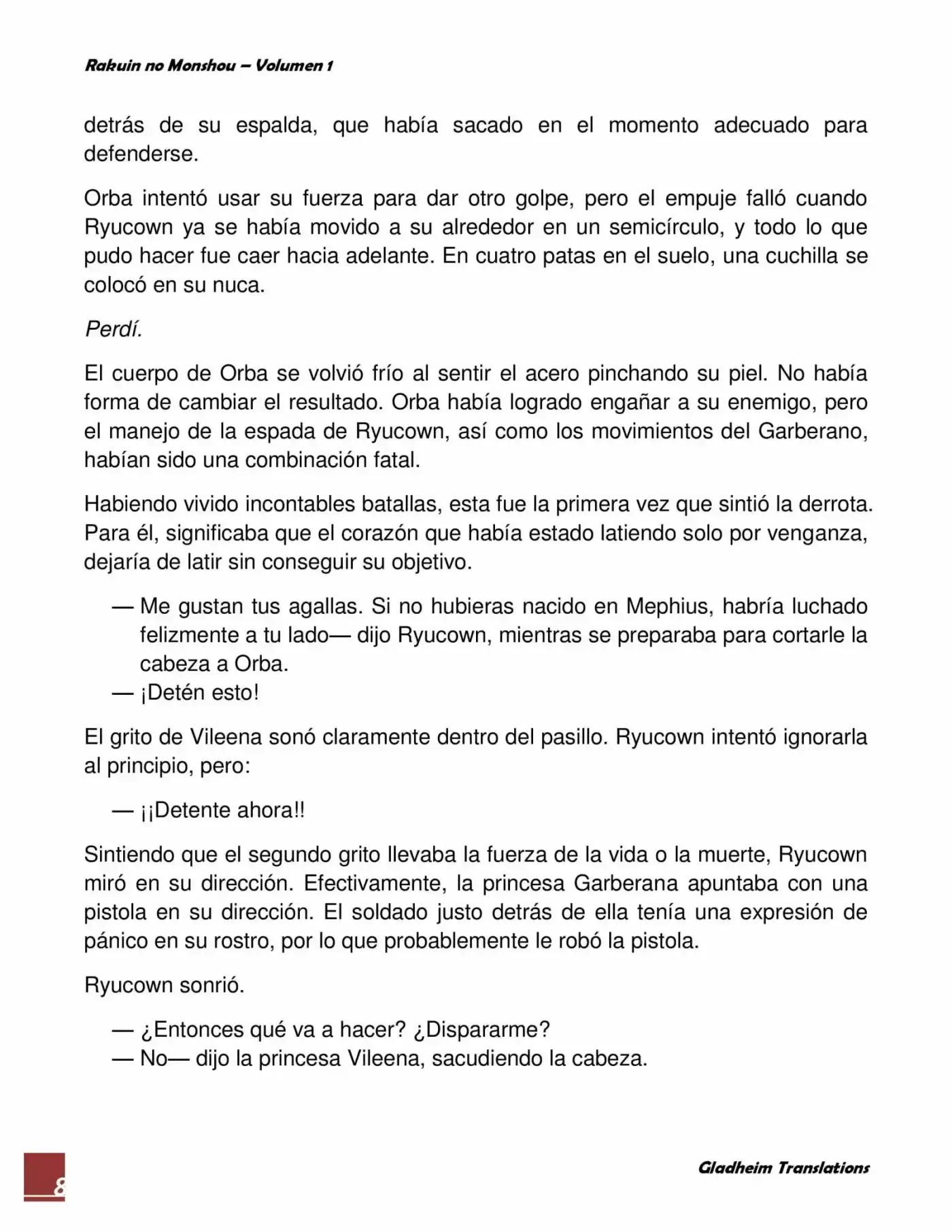 Rakuin no Monshou (Novela) (2008) - Capítulo 7 - Página 8 - LectorTMOo