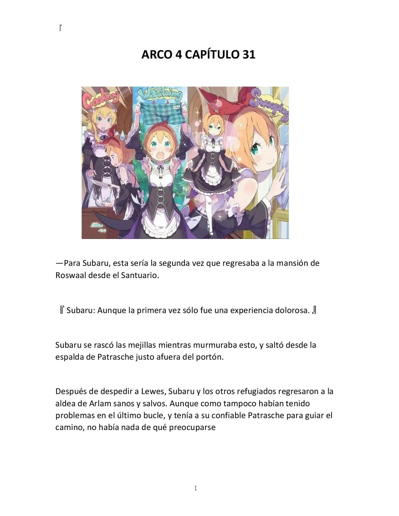 Re:Zero Kara Hajimeru Isekai Seikatsu (Novela) (2014) - Capítulo 36 - Página 1 - LectorTMOo