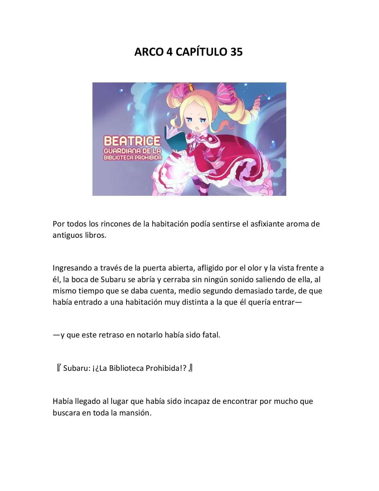 Re:Zero Kara Hajimeru Isekai Seikatsu (Novela) (2014) - Capítulo 40 - Página 1 - LectorTMOo