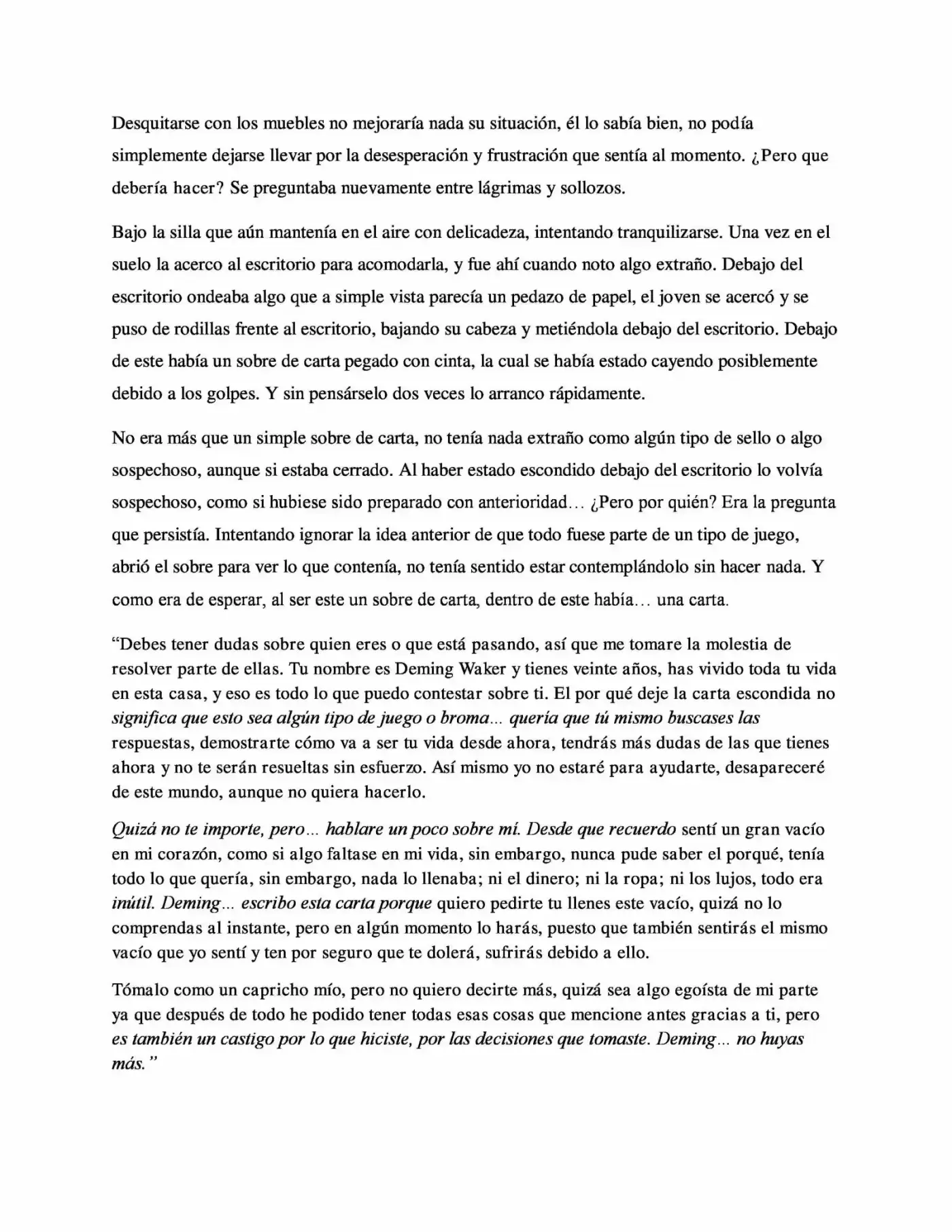 Recuerdame, Por Favor. (Novela) - Capítulo 1 - Página 5 - LectorTMOo
