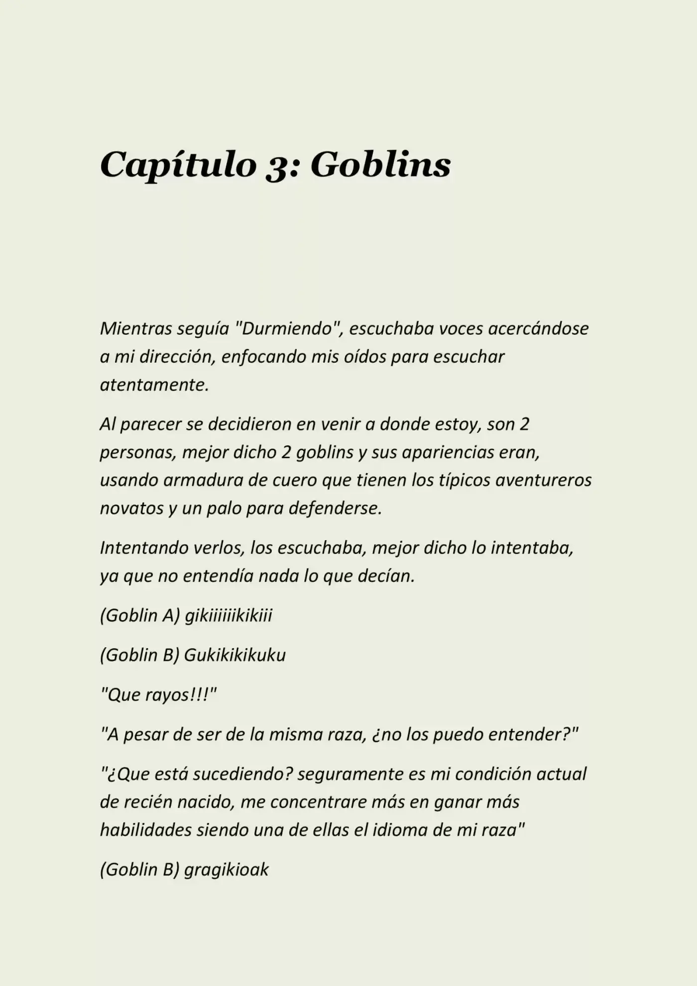 Reencarnando en un goblin (2017) - Capítulo 3 - Página 1 - LectorTMOo