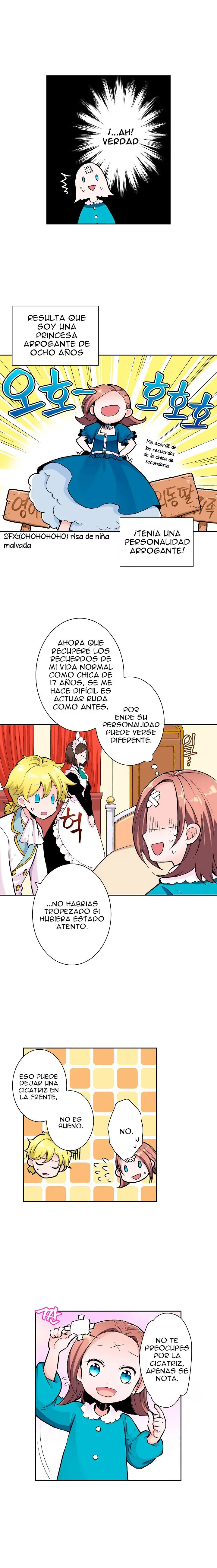 Reencarné en un juego Otome como villana con solo banderas de destrucción... - Capítulo 1 - Página 6 - LectorTMOo
