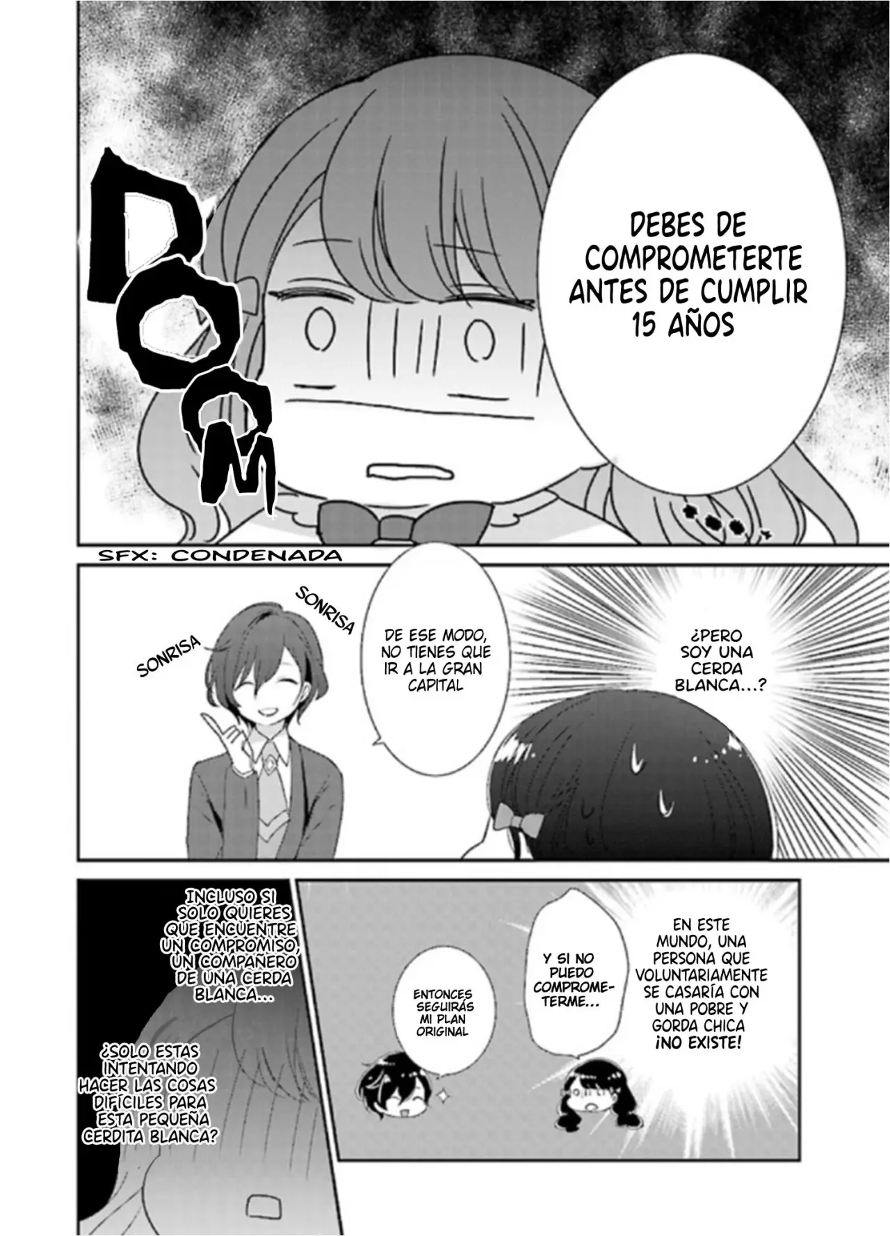 Reencarné en un Manga Shoujo como la hija cerdita de un noble (2019) - Capítulo 1.4 - Página 5 - LectorTMOo