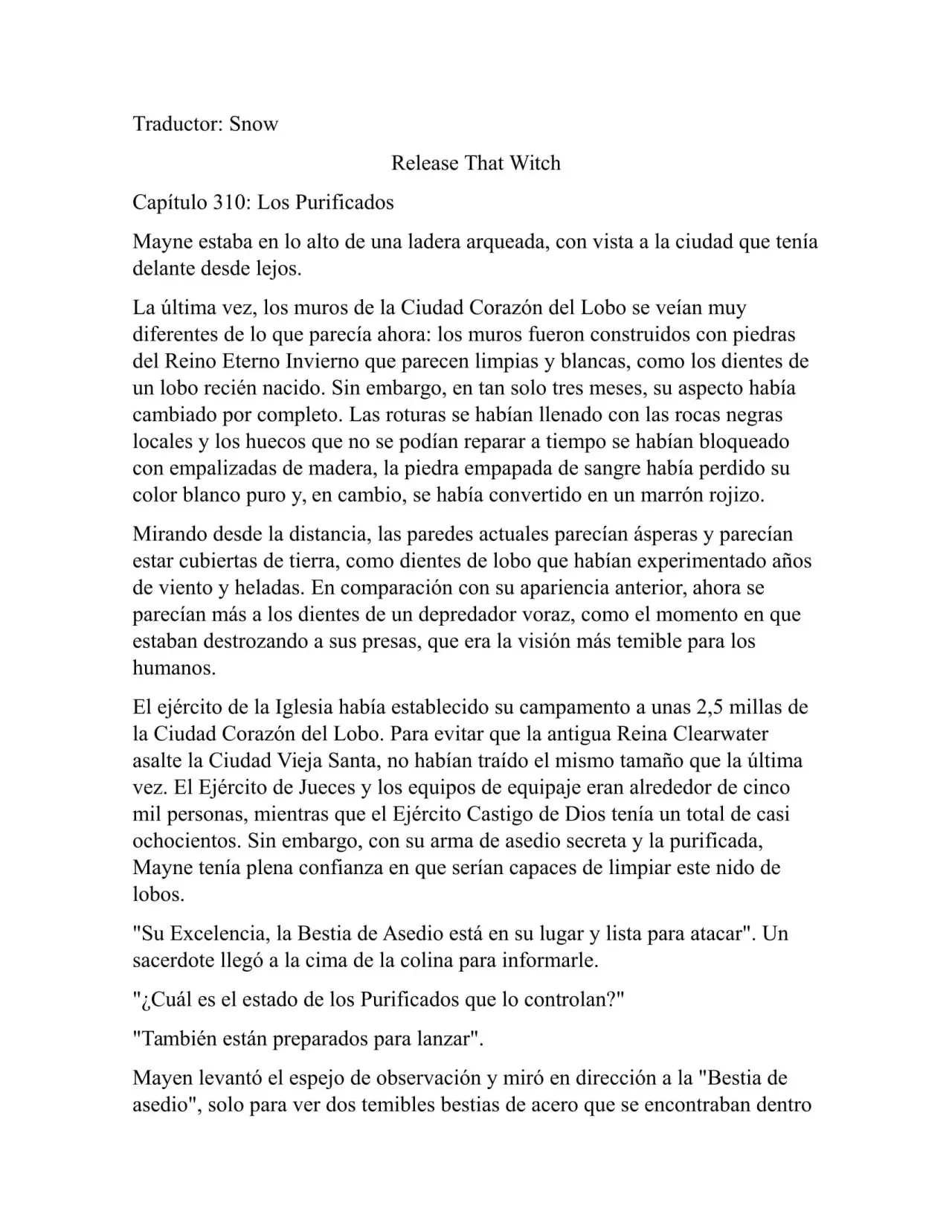 Release that Witch (Novela) (2016) - Capítulo 310 - Página 1 - LectorTMOo