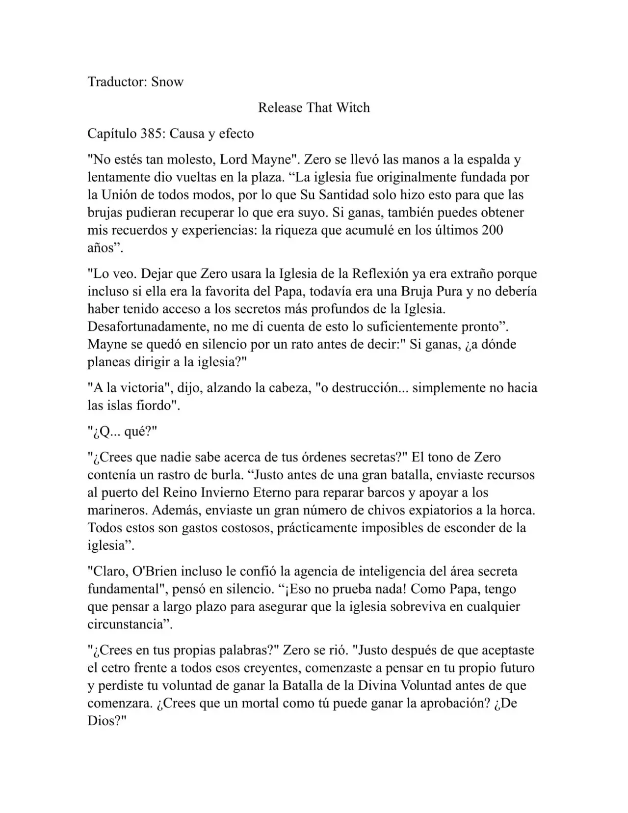 Release that Witch (Novela) (2016) - Capítulo 385 - Página 1 - LectorTMOo