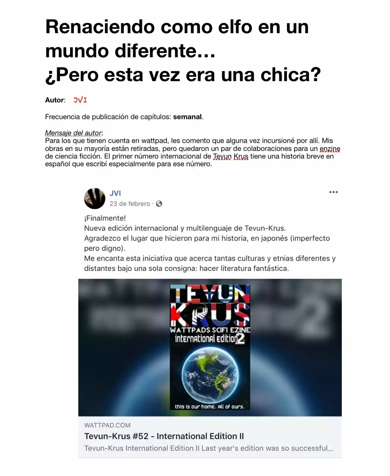 Renaciendo como elfo en un mundo diferente… ¿Pero esta vez era una chica? (2017) - Capítulo 13 - Página 10 - LectorTMOo