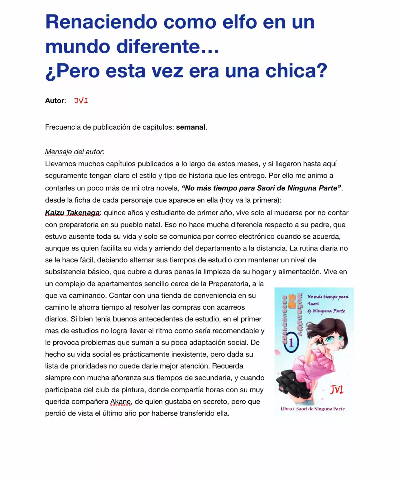 Renaciendo como elfo en un mundo diferente… ¿Pero esta vez era una chica? (2017) - Capítulo 19 - Página 22 - LectorTMOo