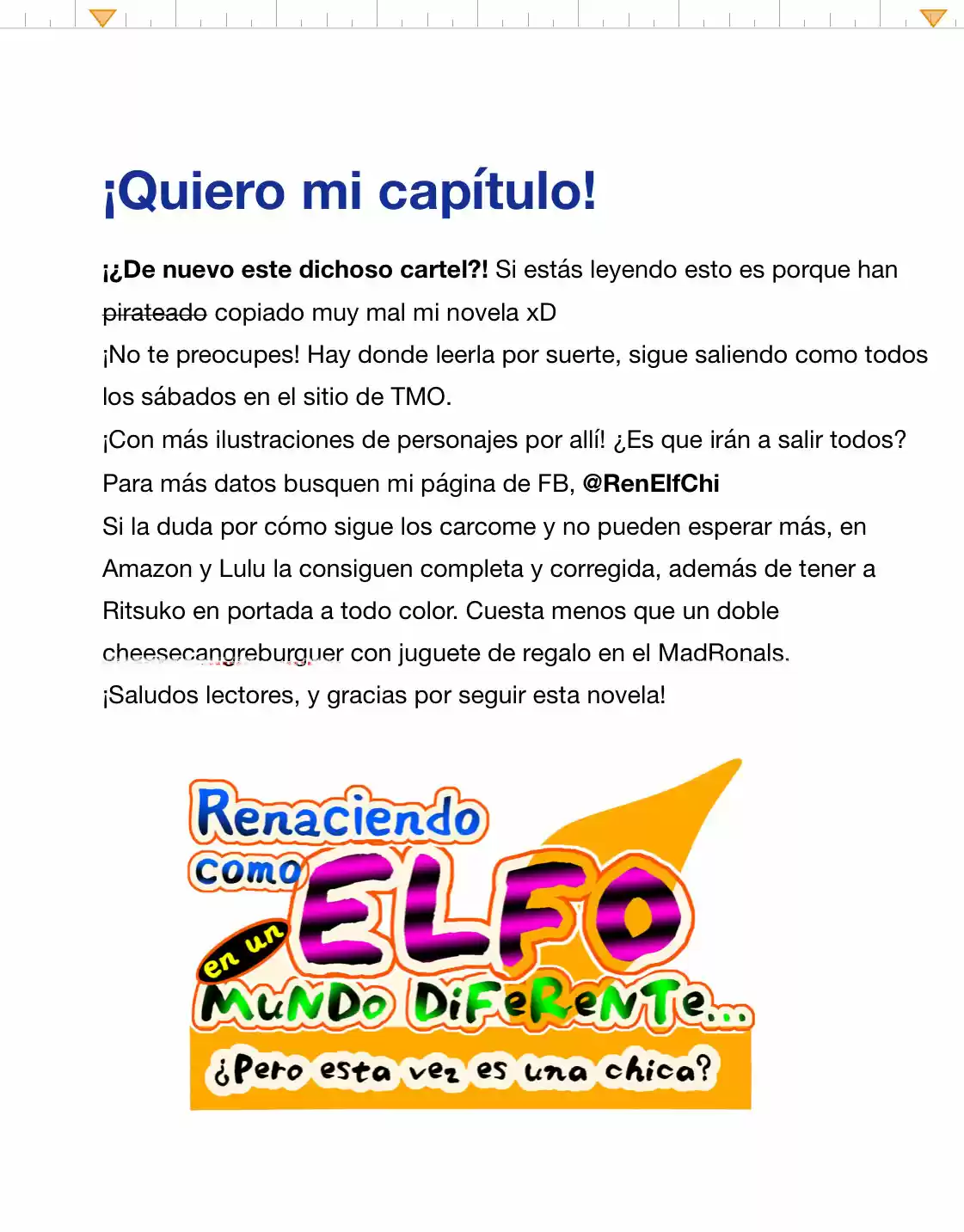 Renaciendo como elfo en un mundo diferente… ¿Pero esta vez era una chica? (2017) - Capítulo 26 - Página 5 - LectorTMOo